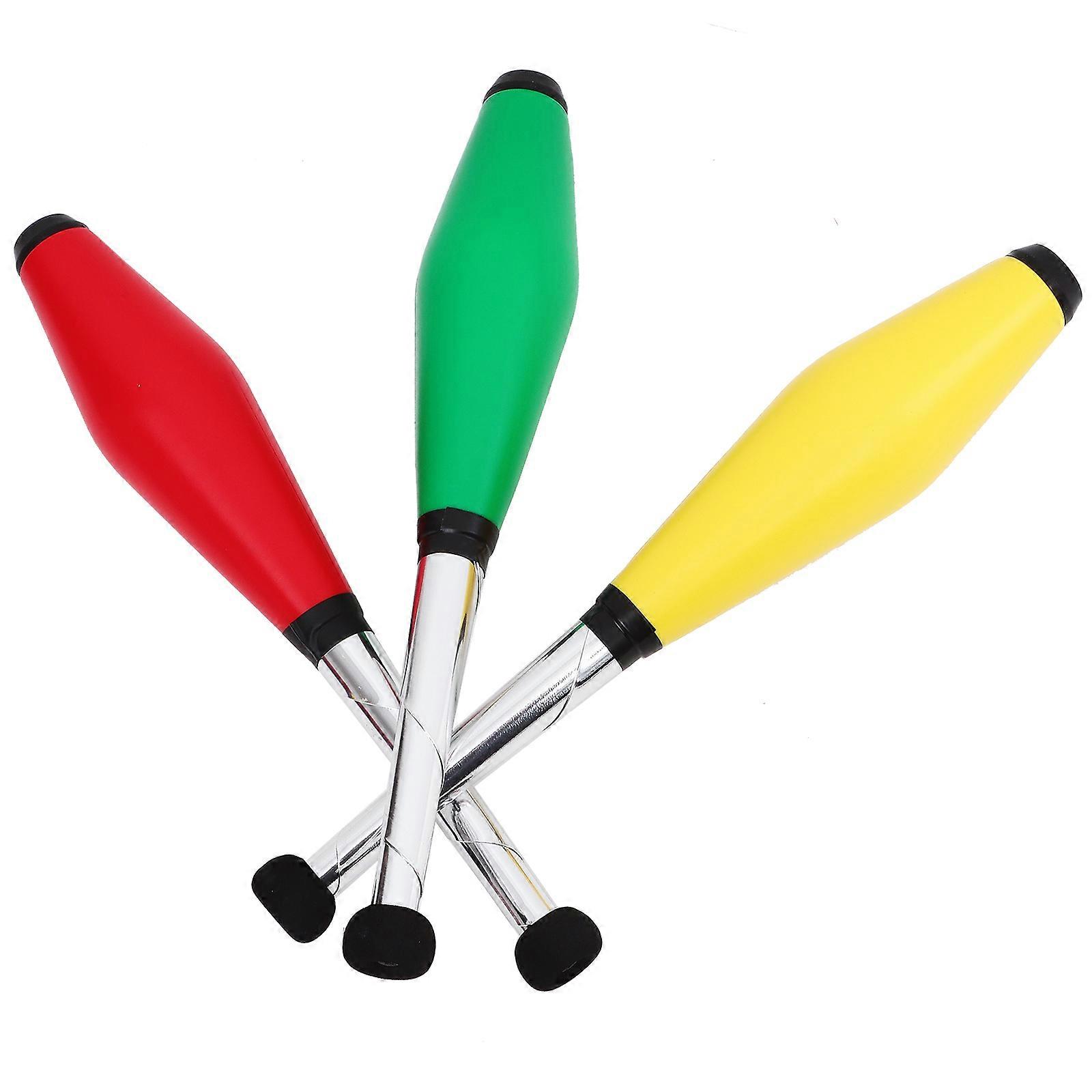 Fun Juggling Clubs Sticks for Playing 15Pcs Assorted Color Circus Kids Toys