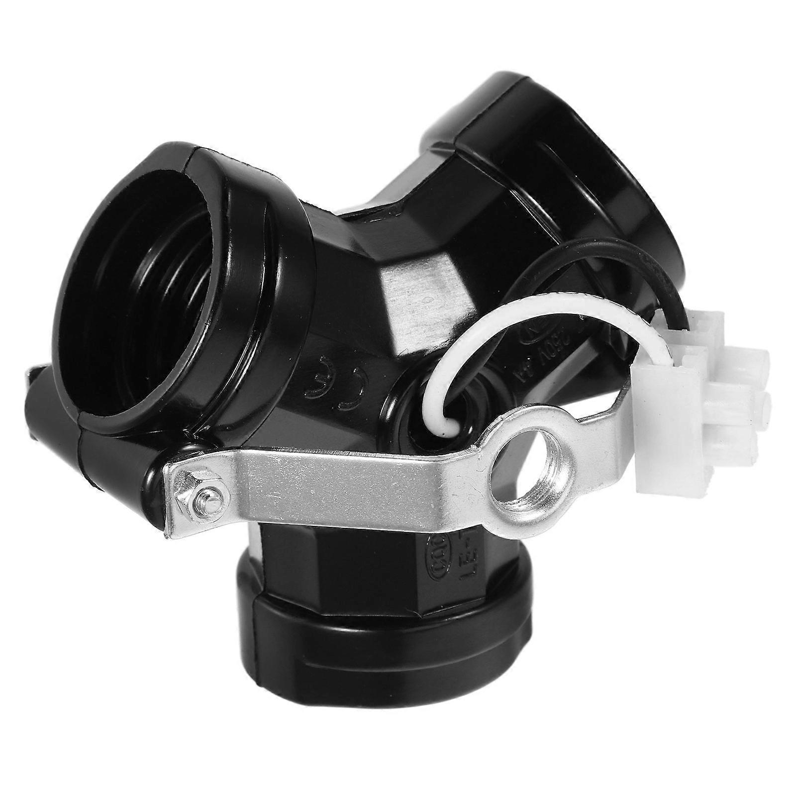 5Pcs E27 Three-Way Lamp Socket with Bracket for Floor Lamp Repair Kit Black