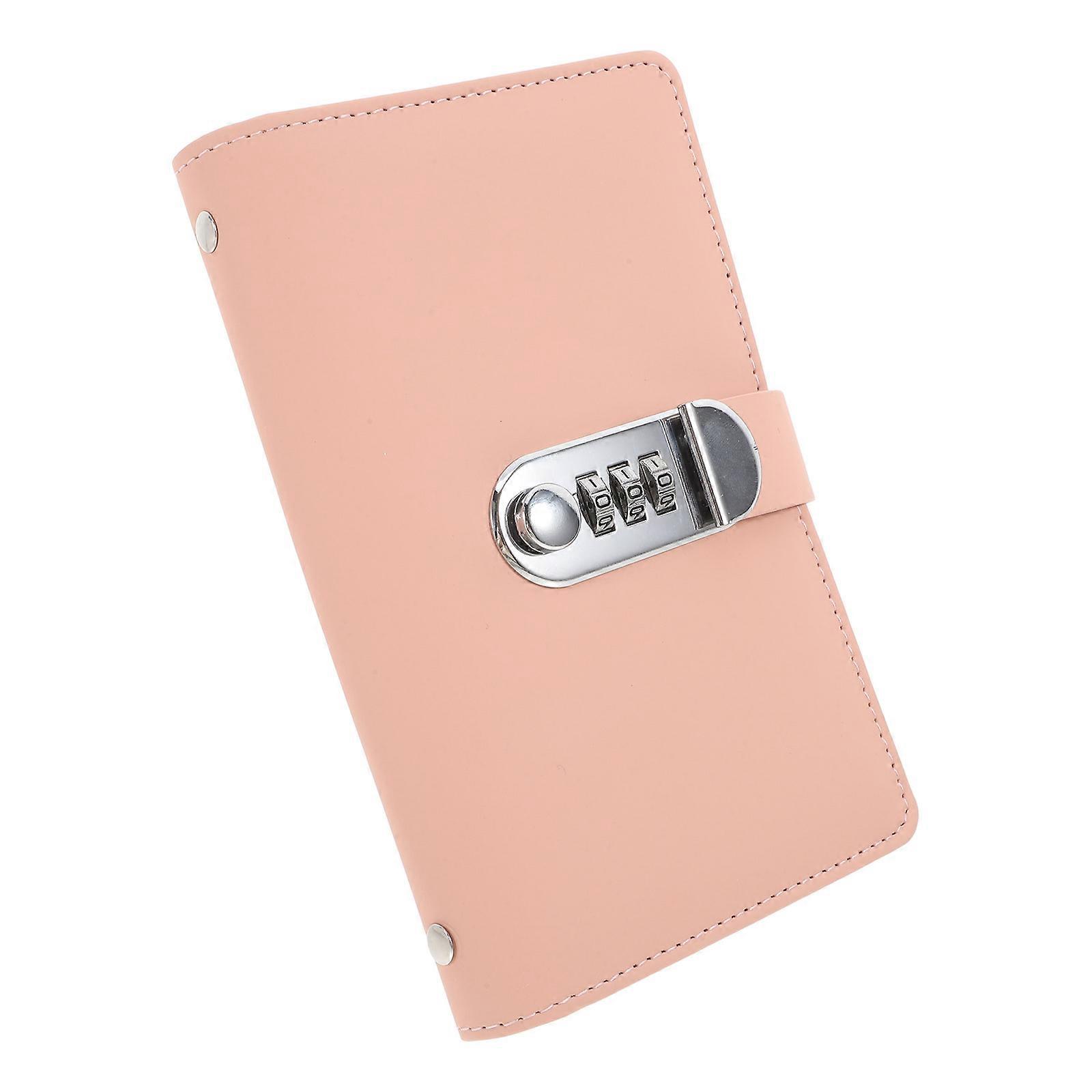 Money Saving Challenge Binder with Lock for Budget Planning 2Pcs Pink Alloy Material