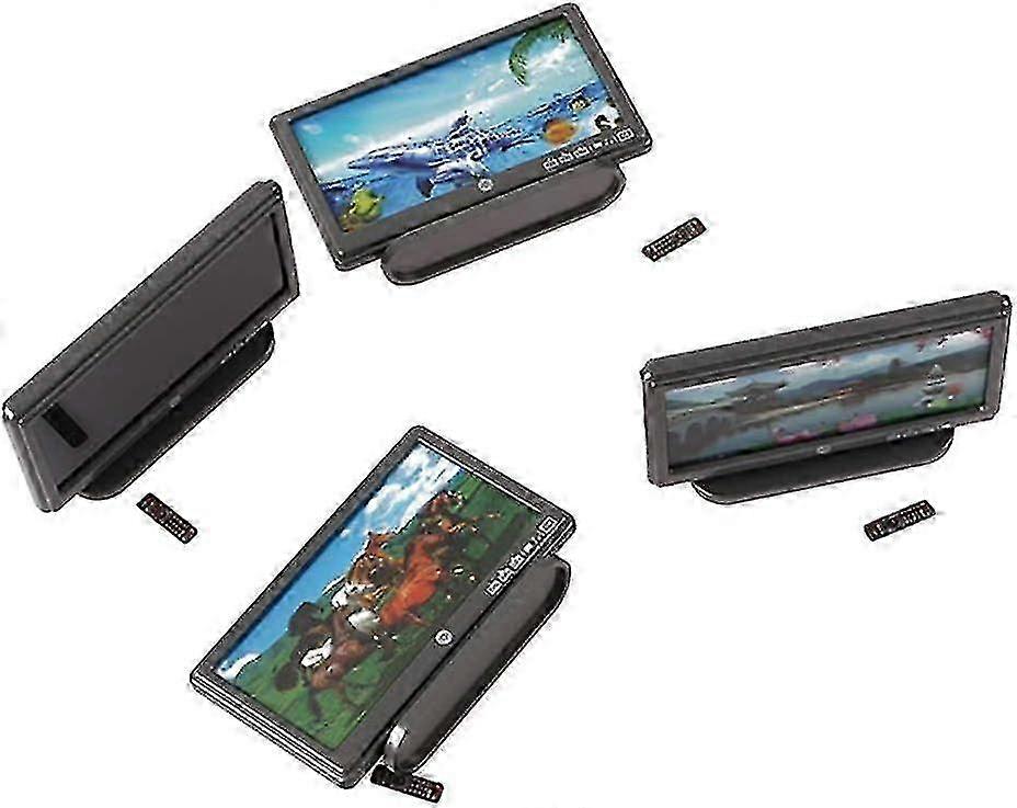 Mini Tv Toy Miniature Display Screen For 1/6 1/12 Doll House With Remote Control - Multicolor