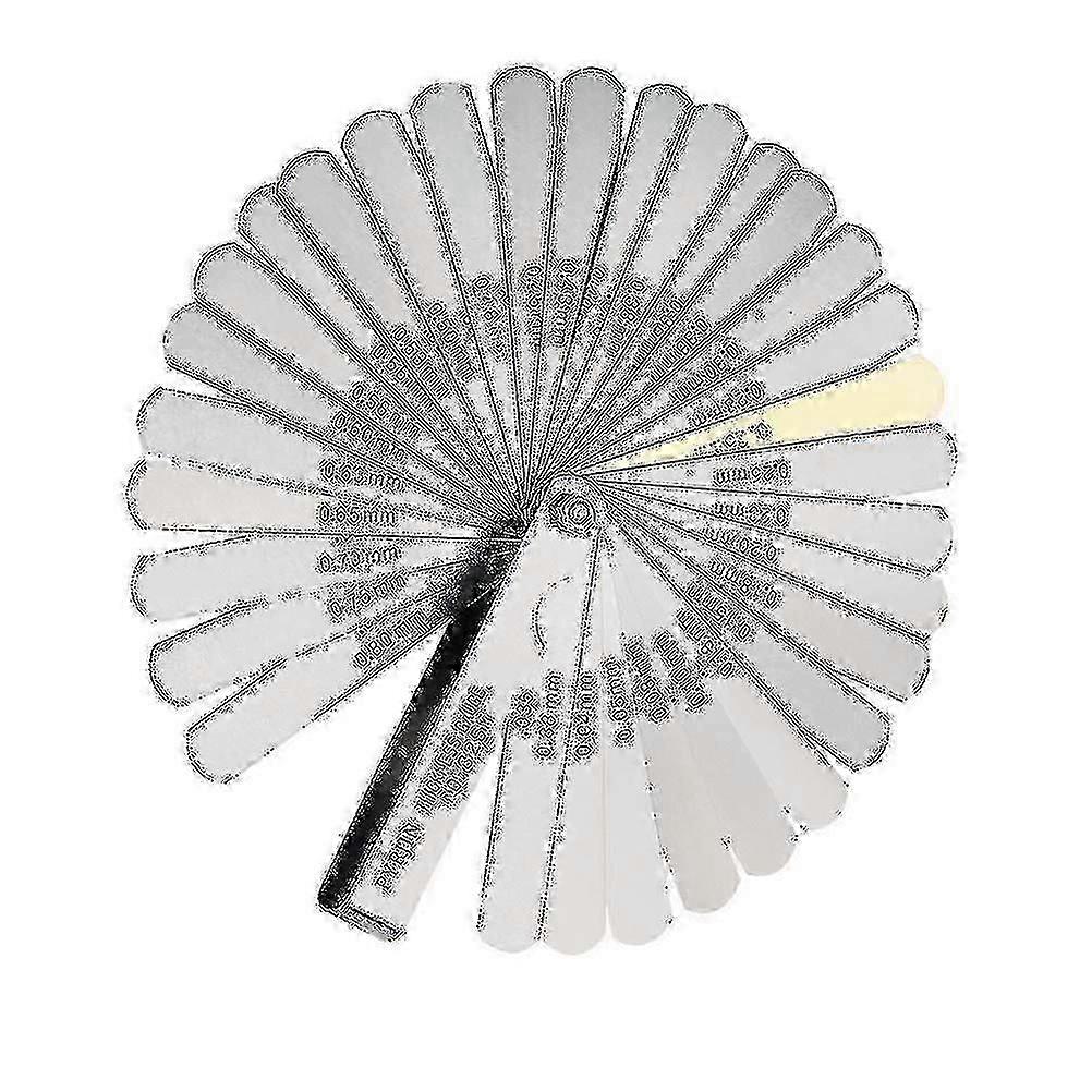 Feeler Gauge, Feeler Gauge Set, 32 Blades In Metric/imperial Marking, For Measuring Clearance Width/thickness Sizes - PR