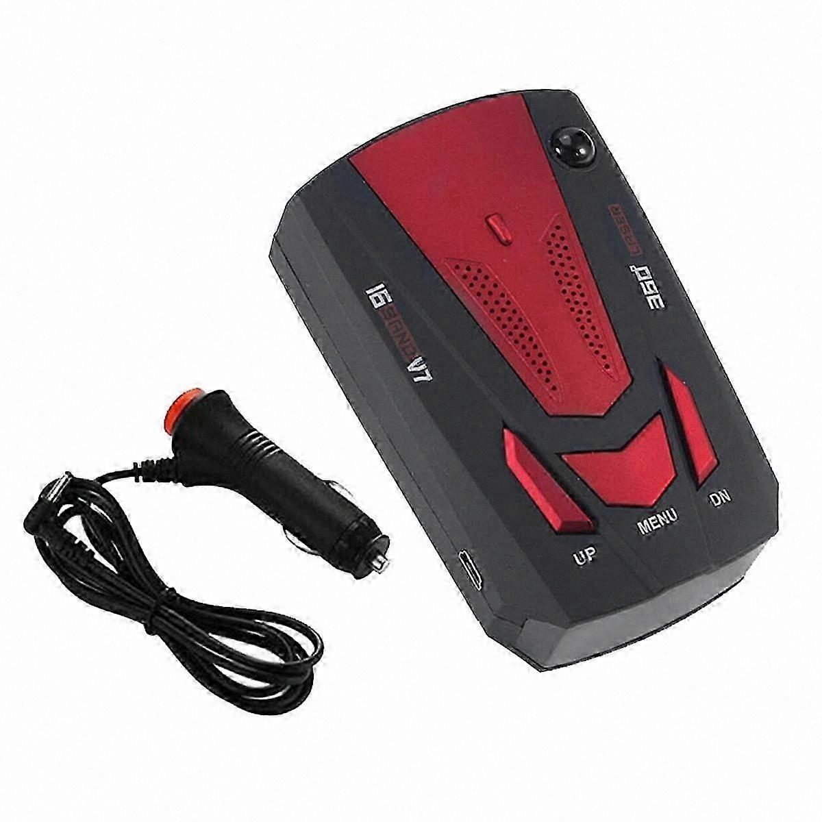 360 Auto Radar Detector with Voice Alerts for City and Highway Driving