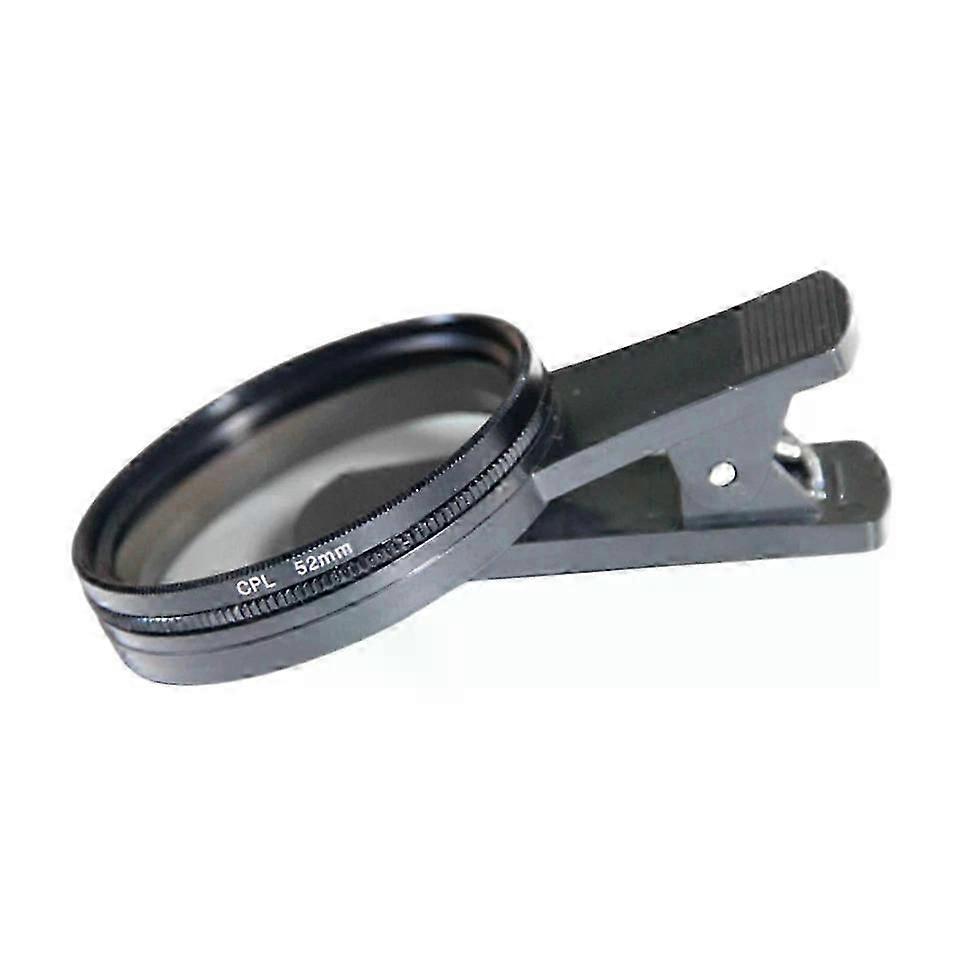 CPL Filter, Clip-on Phone Camera Lens Lightweight Photography Accessory with 5.2cm Diameter