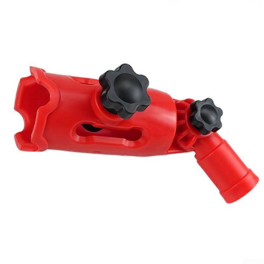 Paint Roller Brush Extension Clip Holder 180Deg Rotatable Adjustable Red Plastic Wall/Ceiling Tools Telescopic Poles