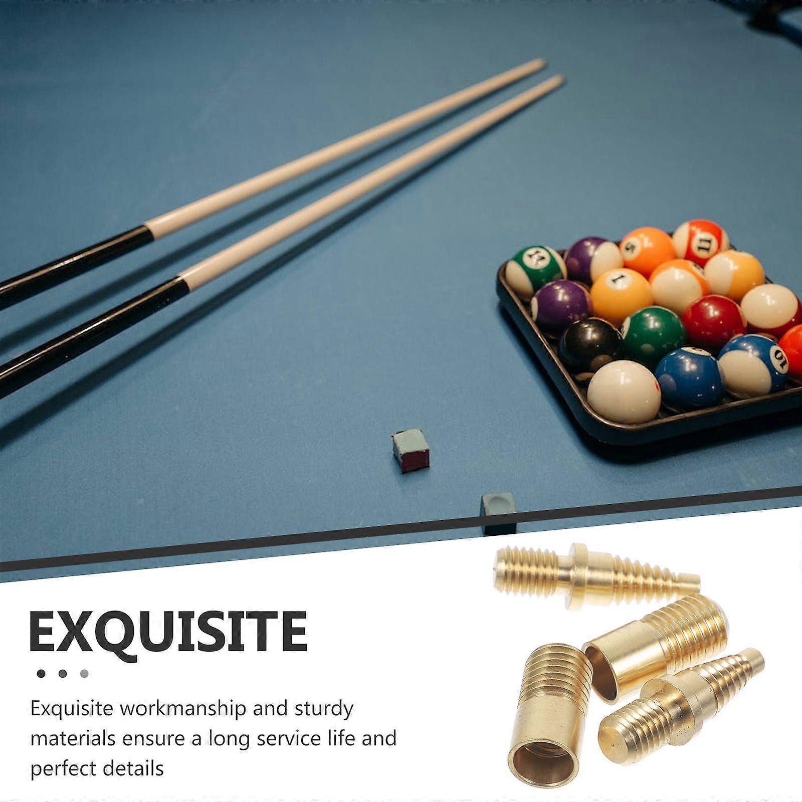 3 Sets Pool Cue Extension Screw Set Billiard Cue Extension Joint Screws Hardware for Home Club and Public Billiard Rooms