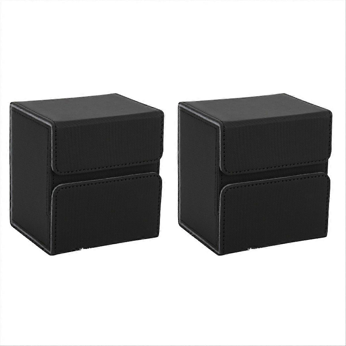 Card Protector, Large Capacity Storage Box Black