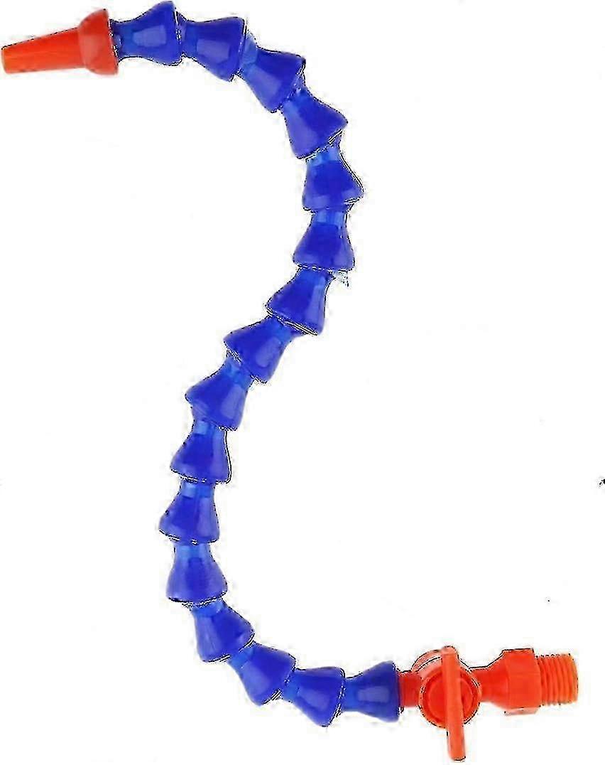 Flexible Hose Pipe for Water, Oil, and Coolant with Round Nozzle and Control Switch - 1/4" Diameter