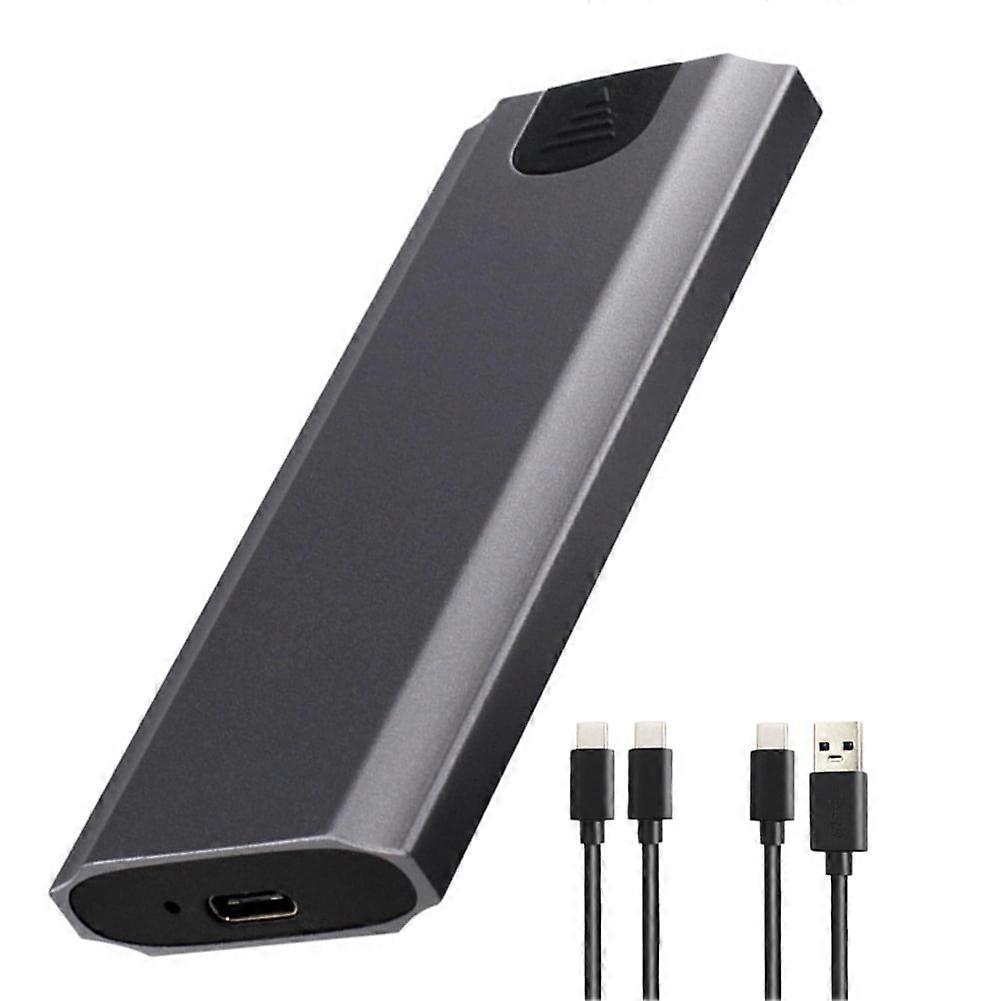 jixopn M.2 NVME/NGFF SSD Case 10 Gbps for M.2 SSD (NGFF-3.1 gray-double line)