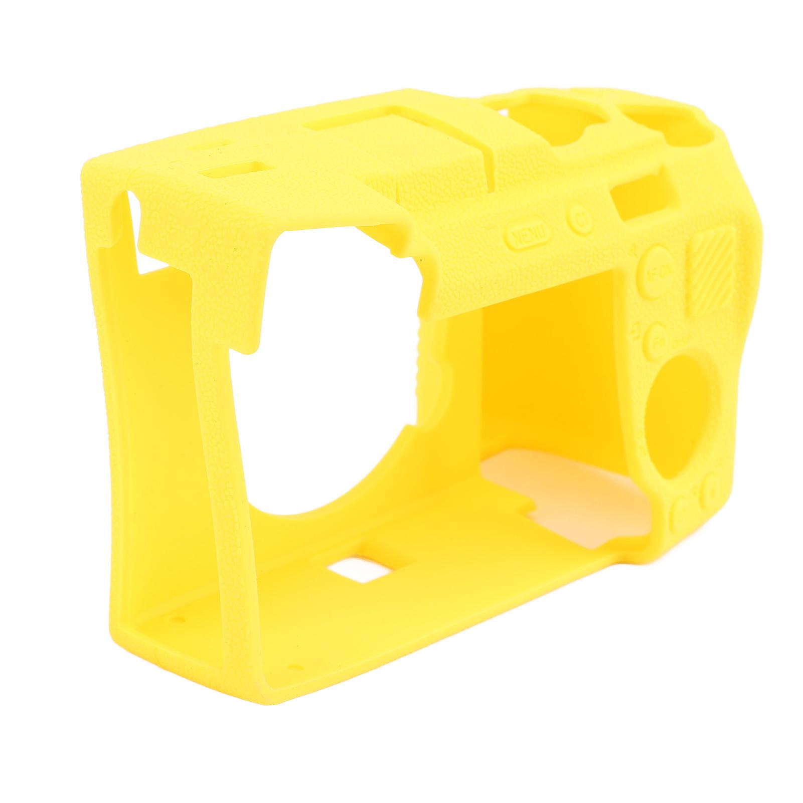 Soft Silicone Camera Cover Shock Absorption Non Slip Camera Protective Case for A7CII A7CR Yellow 
