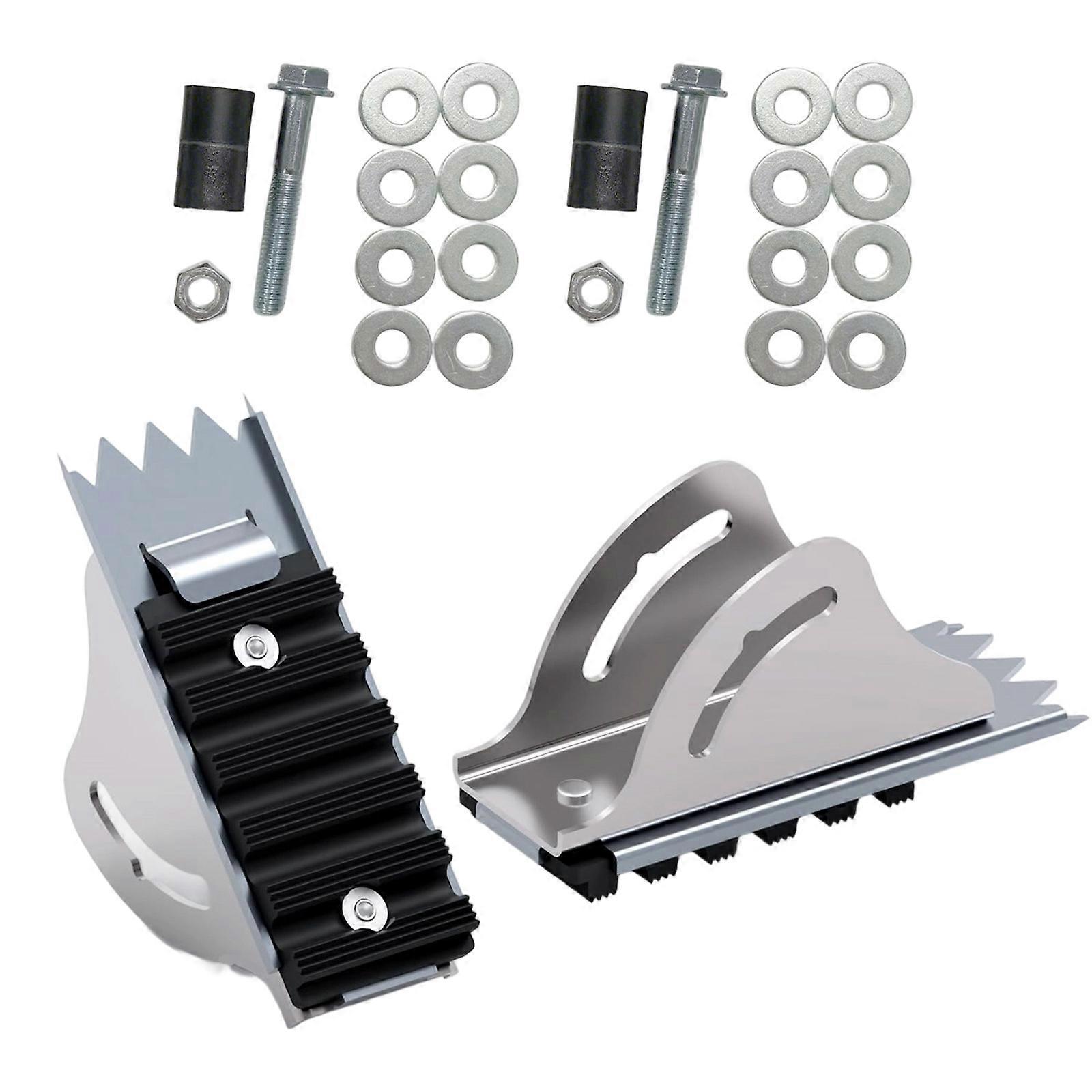 Solid Aluminum Ladder Anti Slip Pads Secure Stabilizer Blocks Quick Install Ladder Foot Pads For Construction Home Use Multicolor