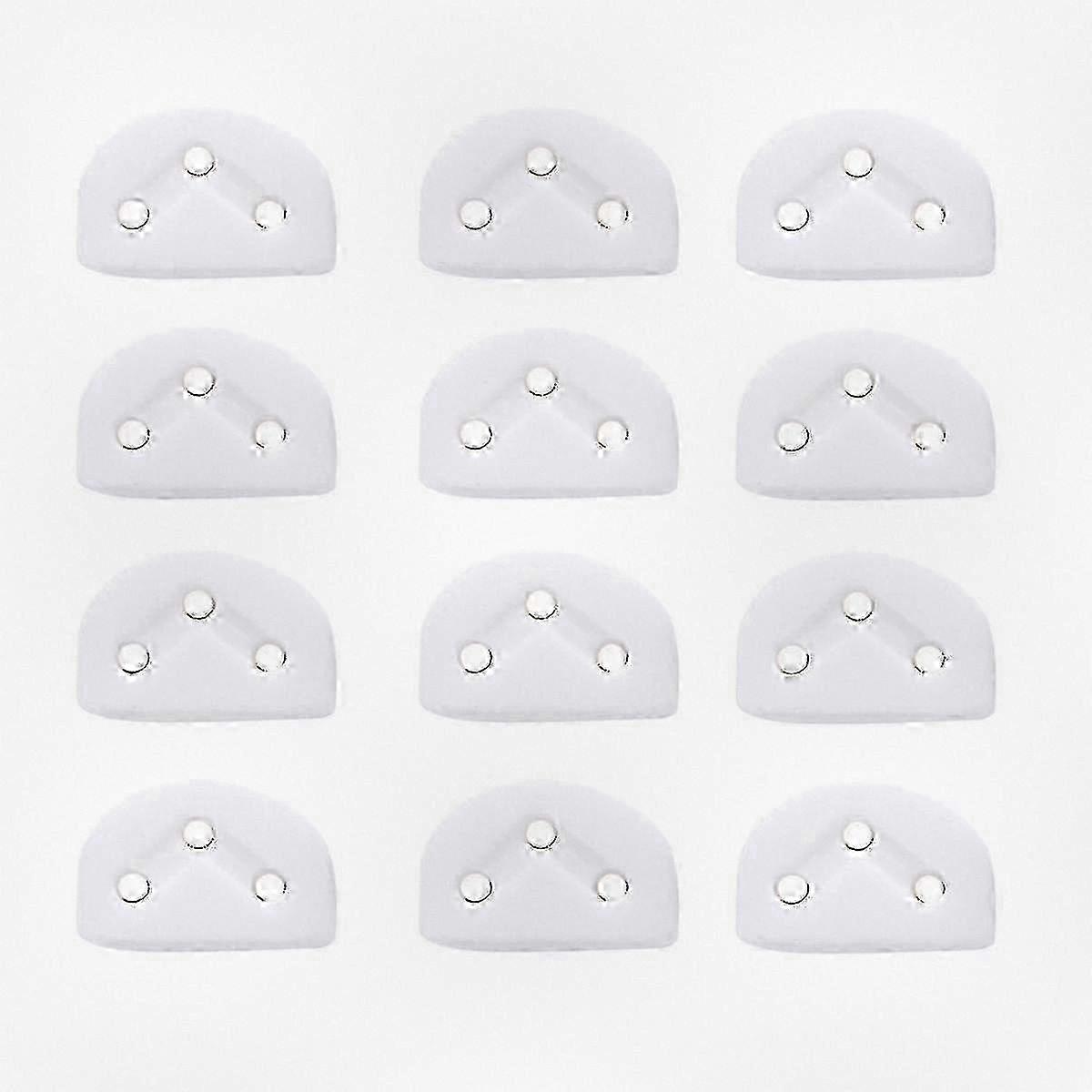 12pcs Classical Guitar String Accessories: Roller String Trees, Retainers, Locks & Nut Block Clamping, White for Guitar Strings