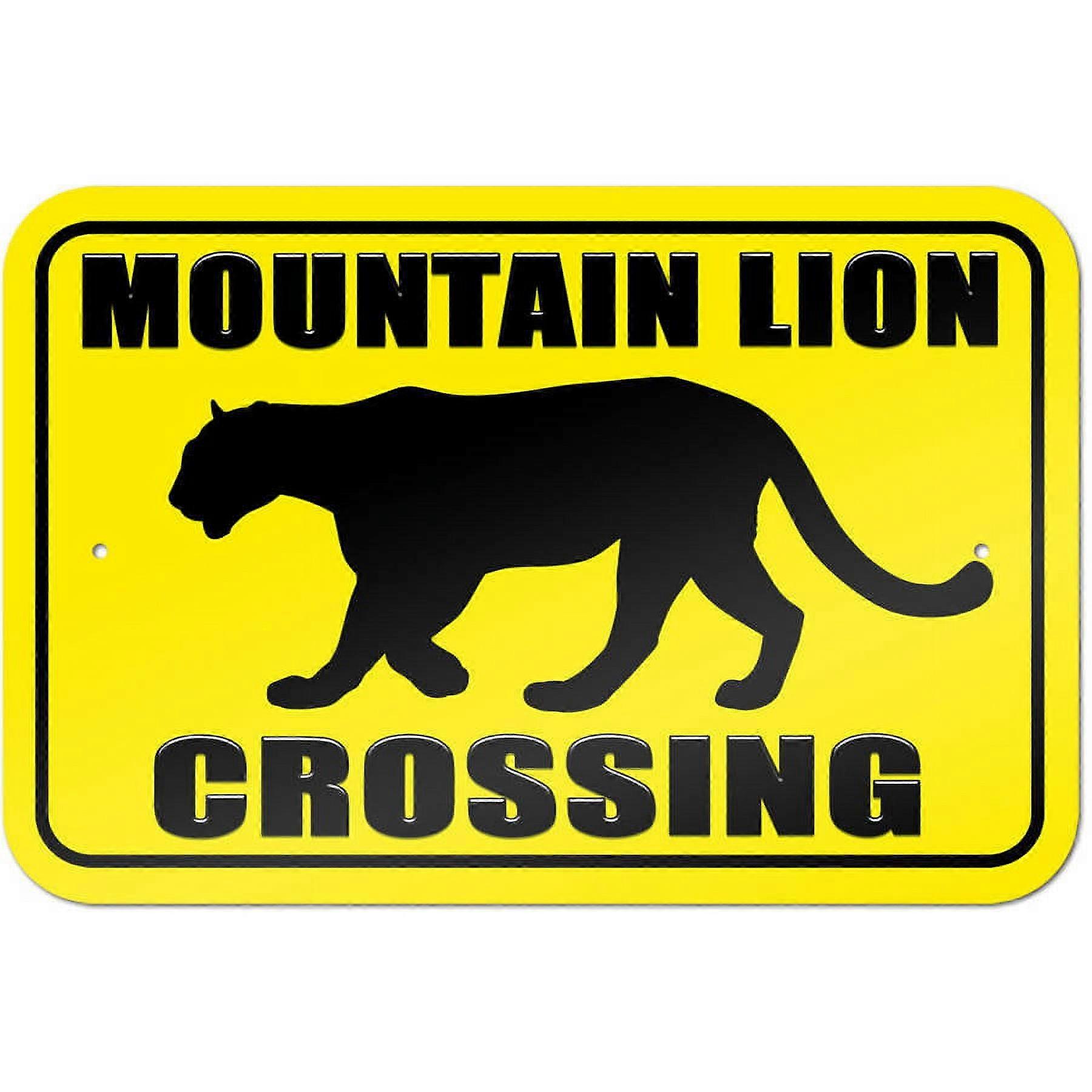 Mountain Lion Crossing Sign