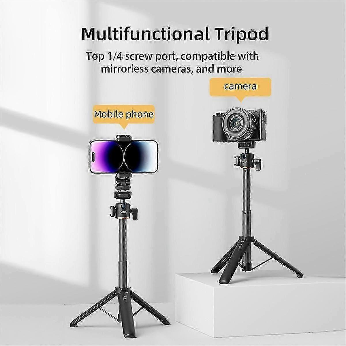 VRIG -06 حامل ثلاثي القوائم سيلفي عصا سبائك الألومنيوم مع 1/4 بوصة برغي الحذاء البارد جبل 360 Rotatabl