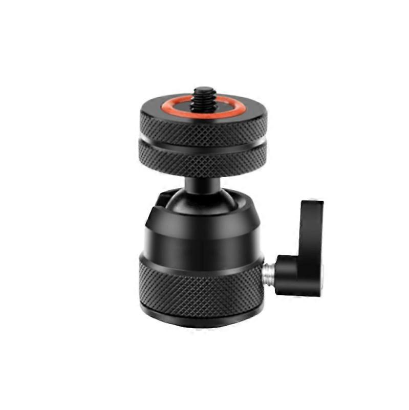 Mini Tripod Head Multi-Functional Aluminum Alloy Smartphone Mirror-less Camera Cold Shoe Ball Head 