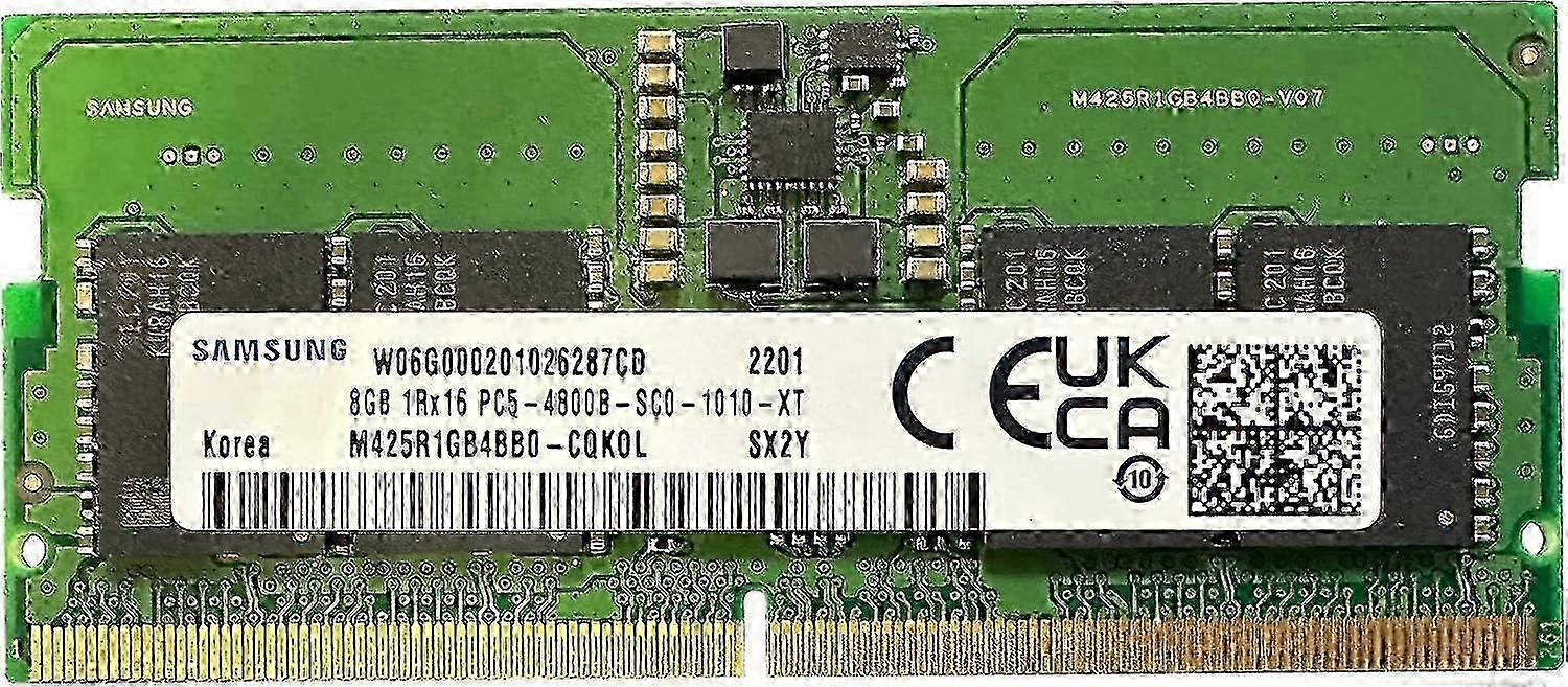 Uusin malli 8GB DDR5 4800MHz SODIMM PC5-38400 CL40 1Rx16 1.1V SO-DIMM