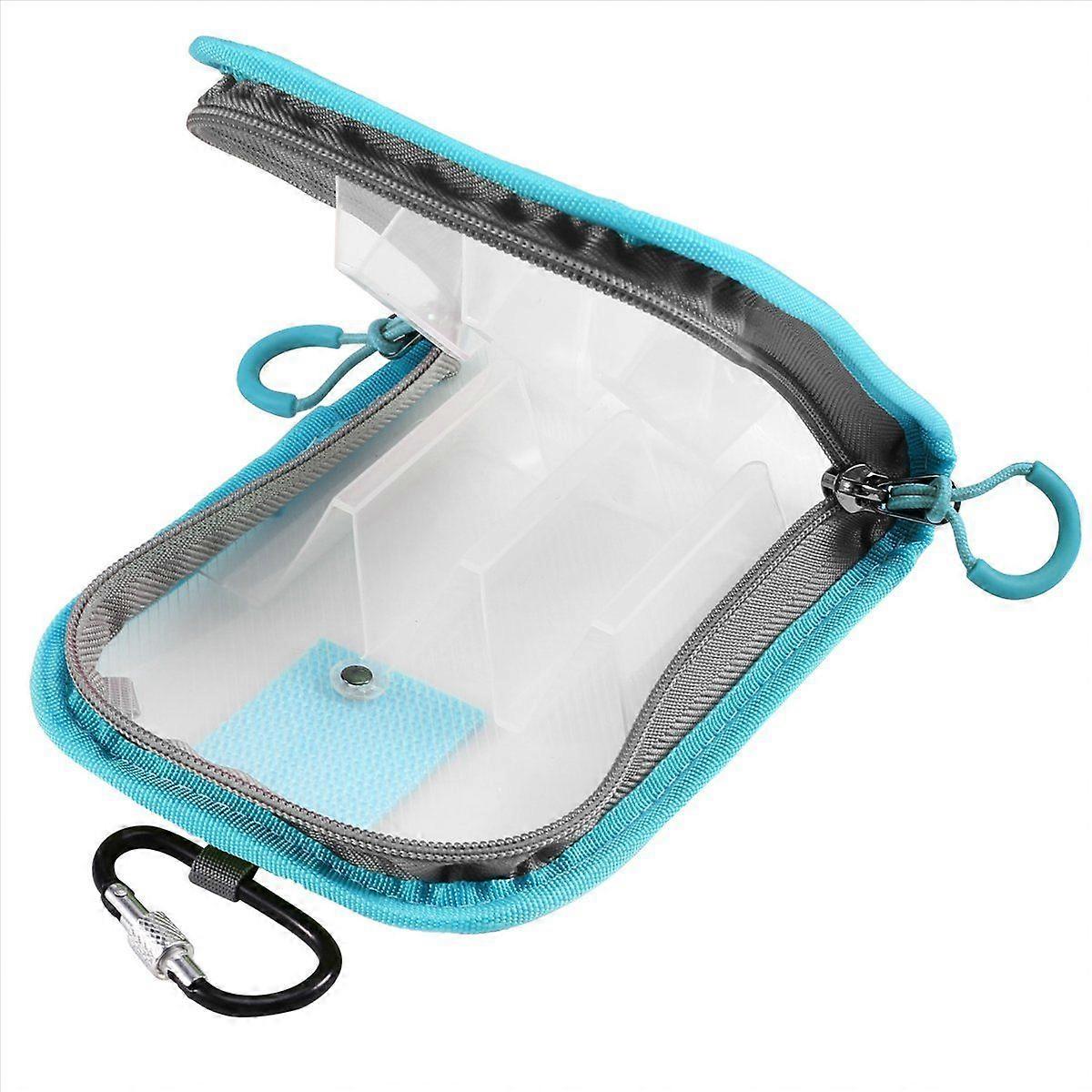 Angelköder Wrap Klare Köder Abdeckungen für Stange Stoff Haken Hellblau