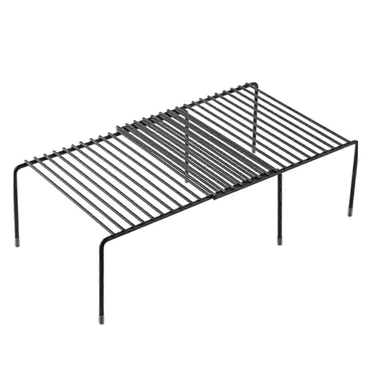 Multifunctional Expandable Iron Kitchen Shelf Organizer Stackable Cabinet Counter Storage Rack Metal Utensil Organizer