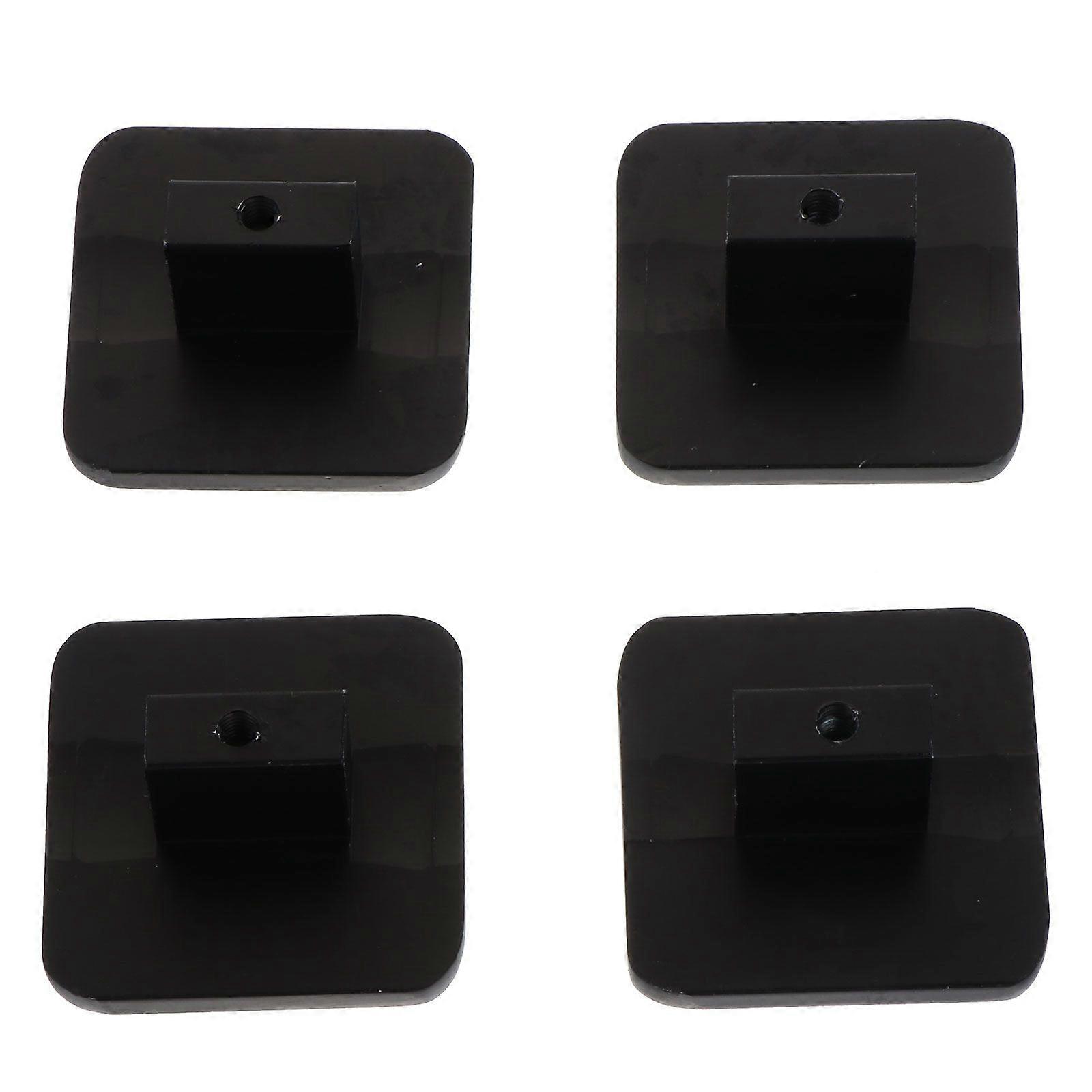 4pcs Cabinet Aluminum Knobs Simple Square Dresser Handles Drawer Pulls