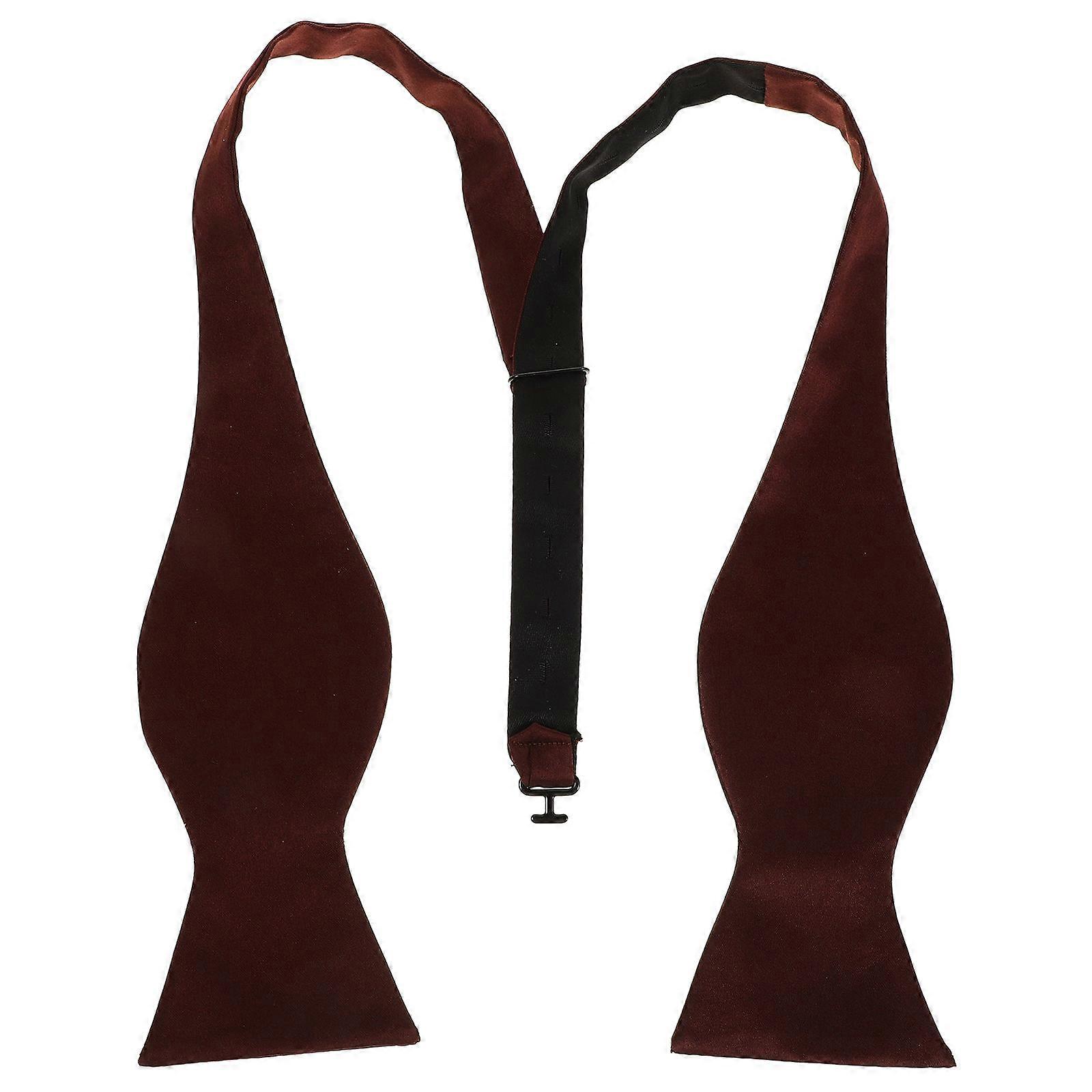 Adjustable Self Tie Bow Tie for Men for Weddings Coffee Formal Accessory