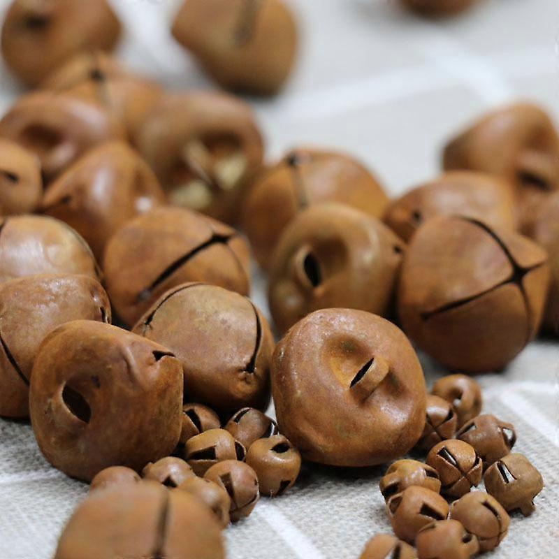 10pcs, Handmade Bells, Bulk Christmas Bells for Decoration, Rust-Colored