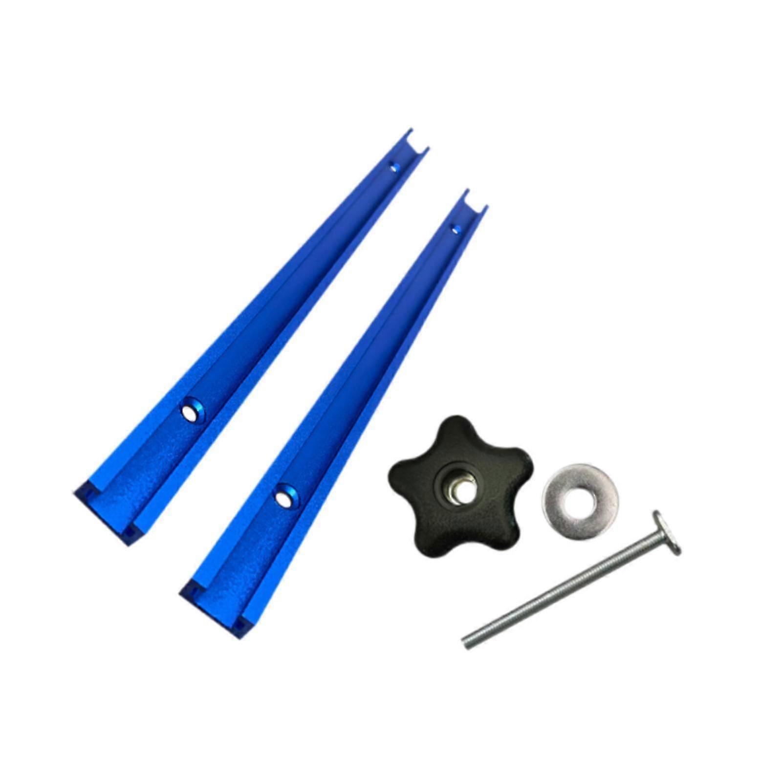 25-26 T Track Miter Track Jig Kit Easily Install Lightweight Universal Accessories Blue