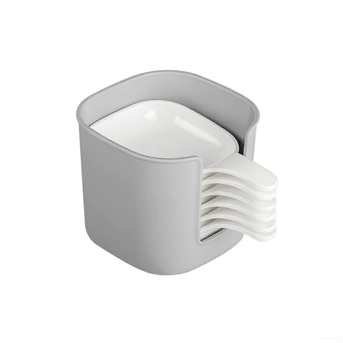 Small Plastic Bowls Set of 6 with Handles and Organizer Stand for Easy Storage, Ideal for Daily Kitchen Use