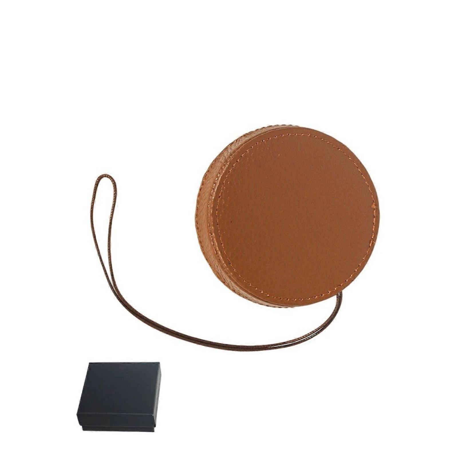 Lavishness Leather Camera Lens Defender with Secure Belt and Dustproof Seal for Tiny Models  brown