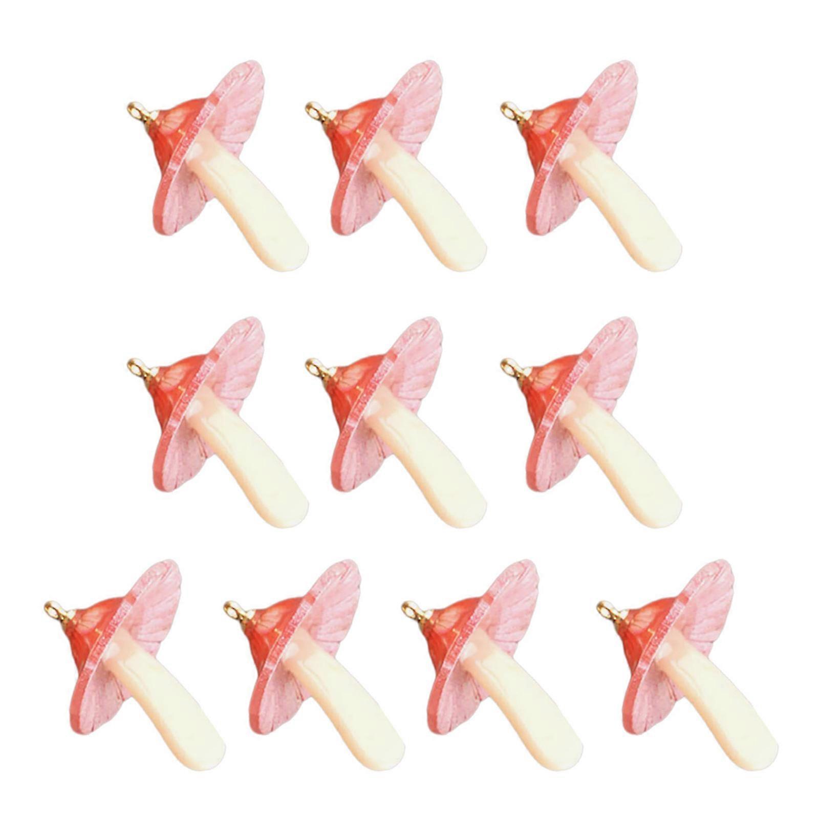 Reliable Mushroom Attachments Accessory Delicate Mushroom Components for Cellphone Keychain Bag Hangings Decoration  Red S