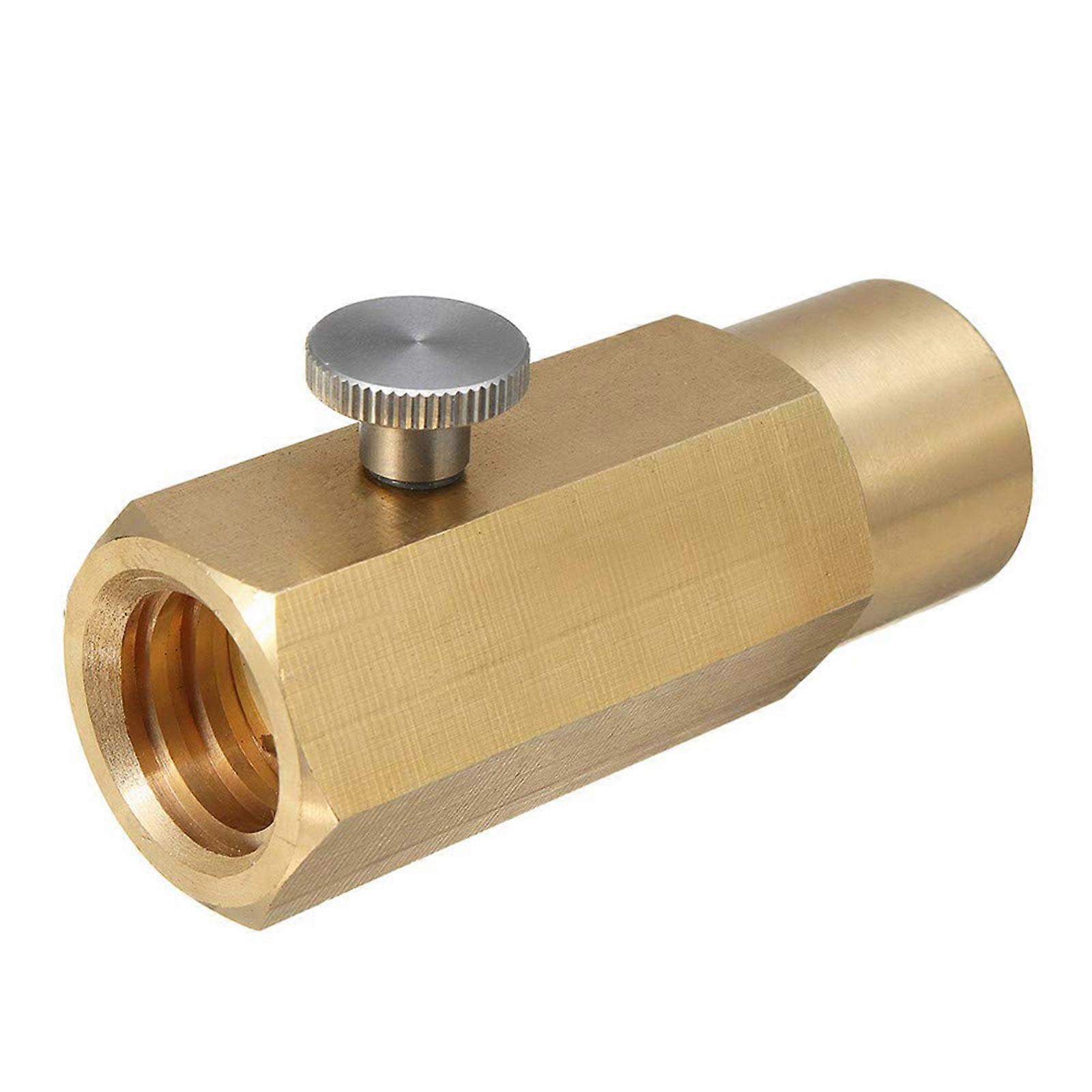 Brass CO2 Charges Adapter with Secure Connection & Extended Reach Long CO2 Cylinder Adapter Brass Fitting For Soft Drink Maker Multicolor