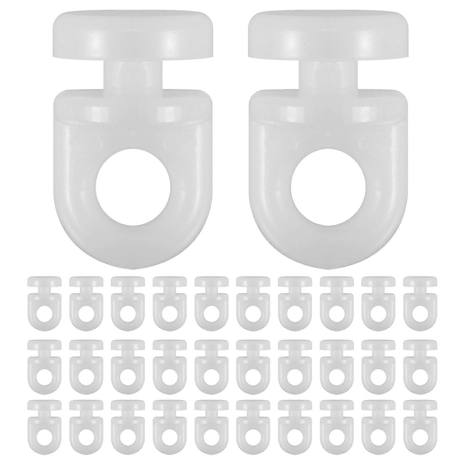 White Plastic Curtain for Ceiling Mounted Curtains 200Pcs