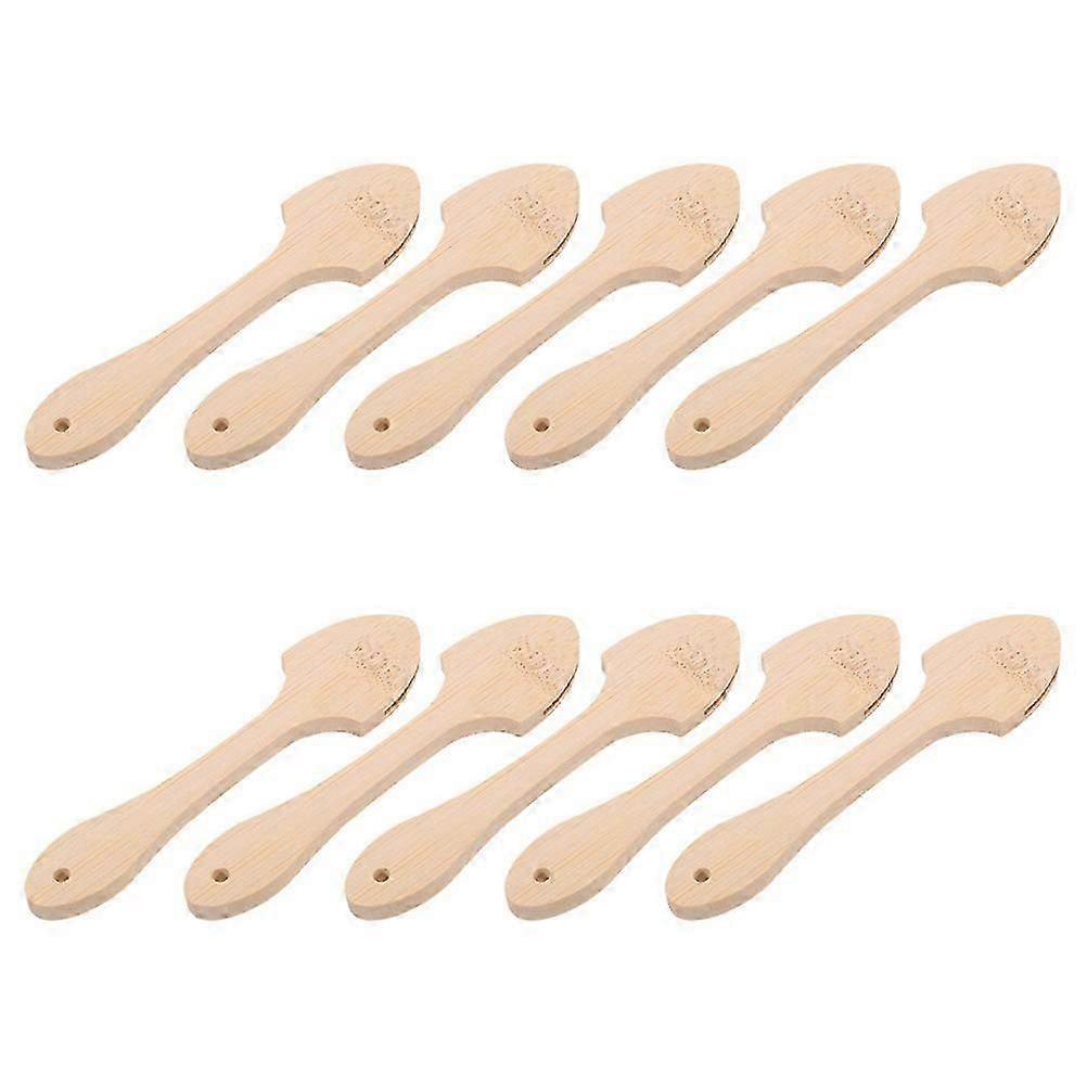 Håndtak i tre til viftepinner, 40 stk.