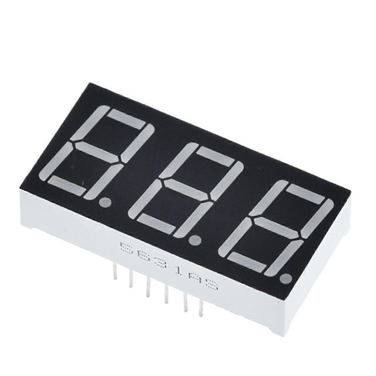 0.56 Inch LED Display 7 Segment 3 Bit Digit Tube Red Common Cathode Digital 0.56 Inch Led 7segment