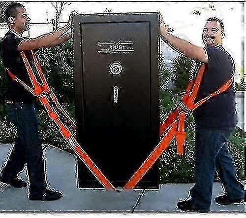 2-Person Lifting and Carrying System with Ergonomic Straps for Moving Furniture Appliances and Heavy Objects