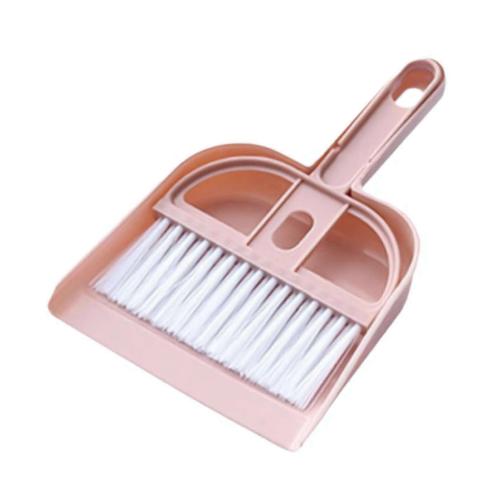Mini Dustpan and Brush Set for Table Desk Keyboard Car, Small Broom Cleaning Tools