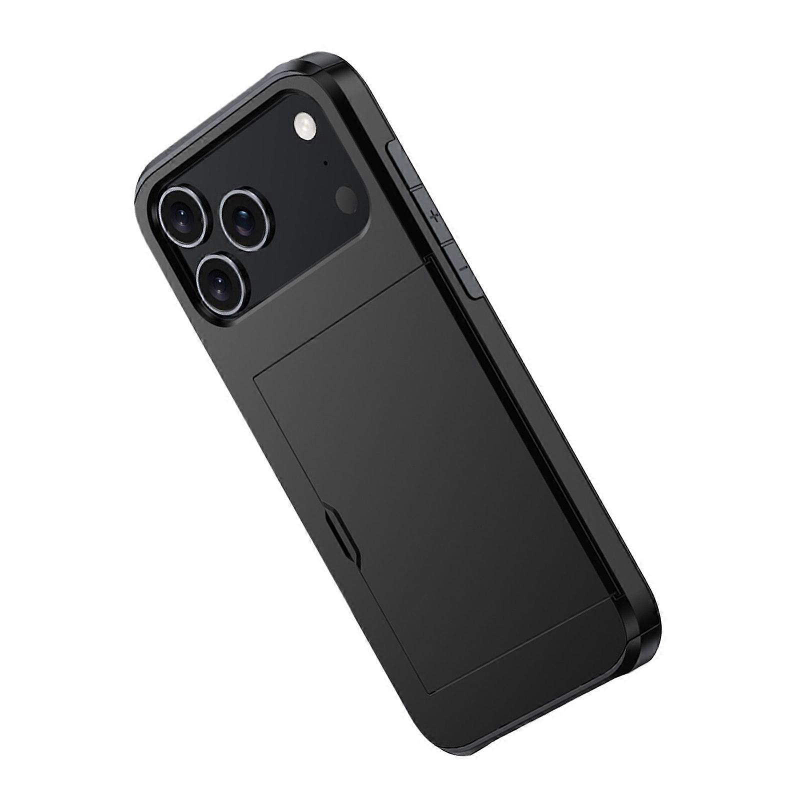 Slides Out Card Pocket Phone Case Shockproof Double Layer Plastic Shell Excellent Fit Designs Sliding Case for Phone 17 Multicolor