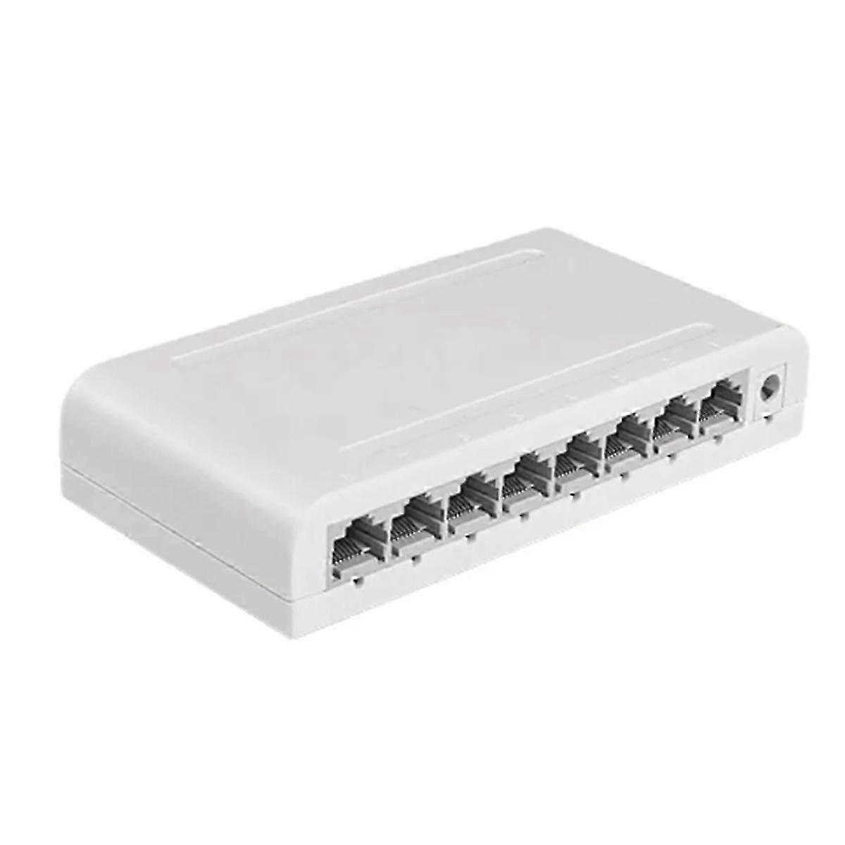 8 Port Gigabit Data Switch,Network Hub,Desktop Ethernet Splitter,Plug & Play Shielded Ports Fanless Quiet Mini Portable hwy