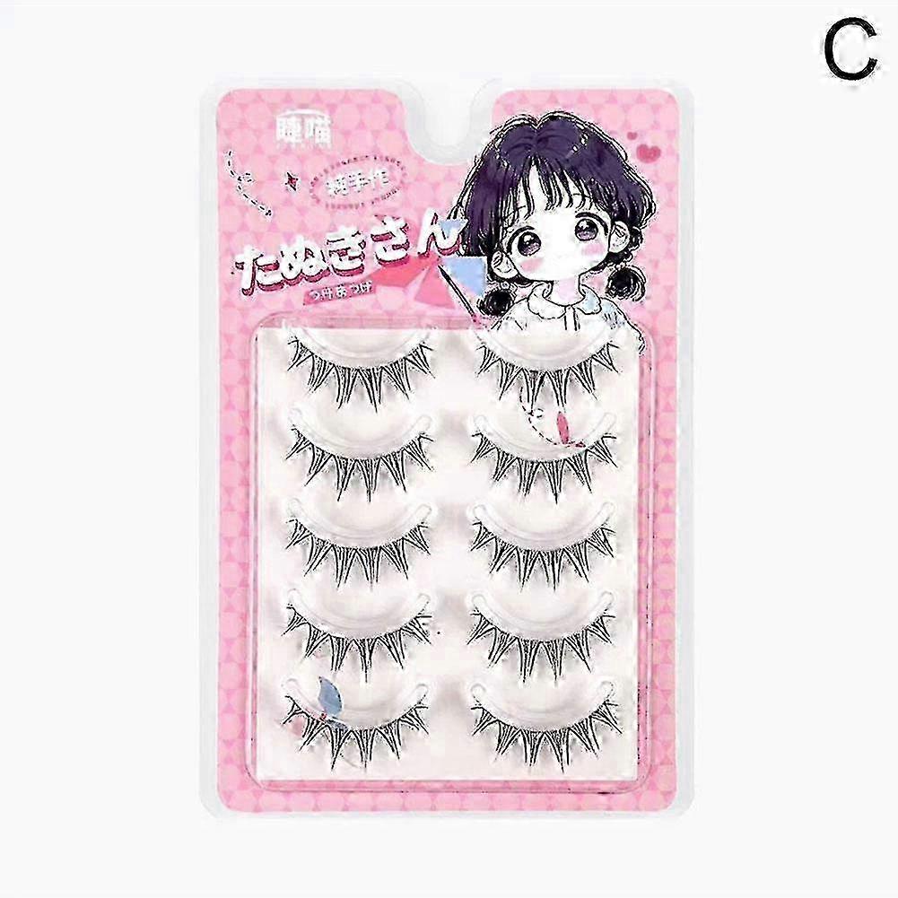 2025 Fake Eyelash Collection Little Devil Lazy Natural Eyelash Transparent Stem Soft