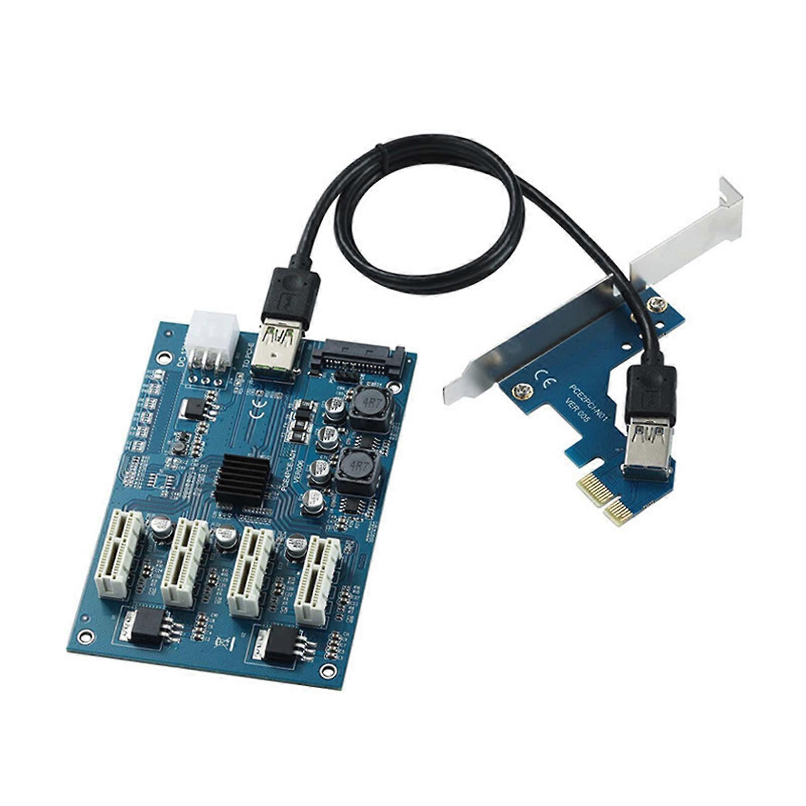 Multiple GPU Adapter Card ASM1184e Main Control For Mining And Rendering With PCIE Slots Support Multicolor