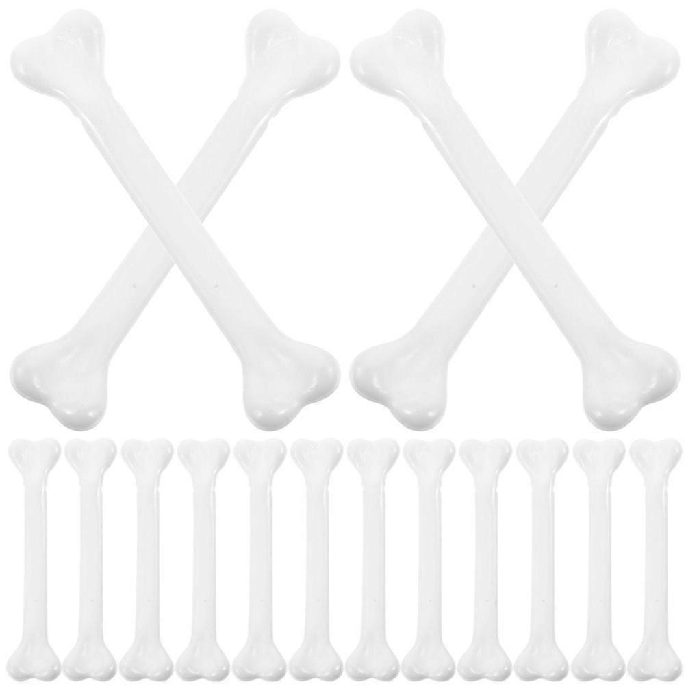 24Pcs Small Skeleton Bones Prop Halloween Bones Simulation Bone Prank Toys