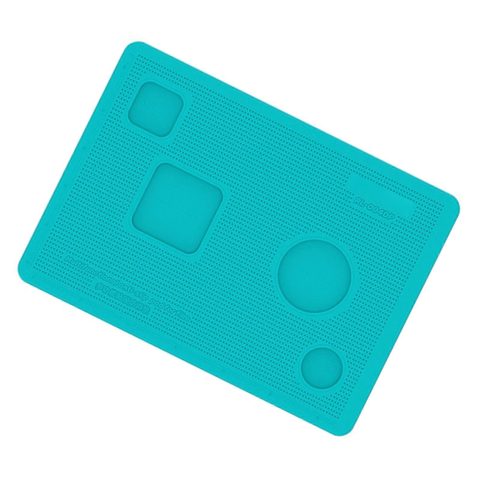 Silicone Nonslip Mat Screen Protector Installer for Secure Device Handling, Smartphone, Cameras Photography Enthusiasts Multicolor