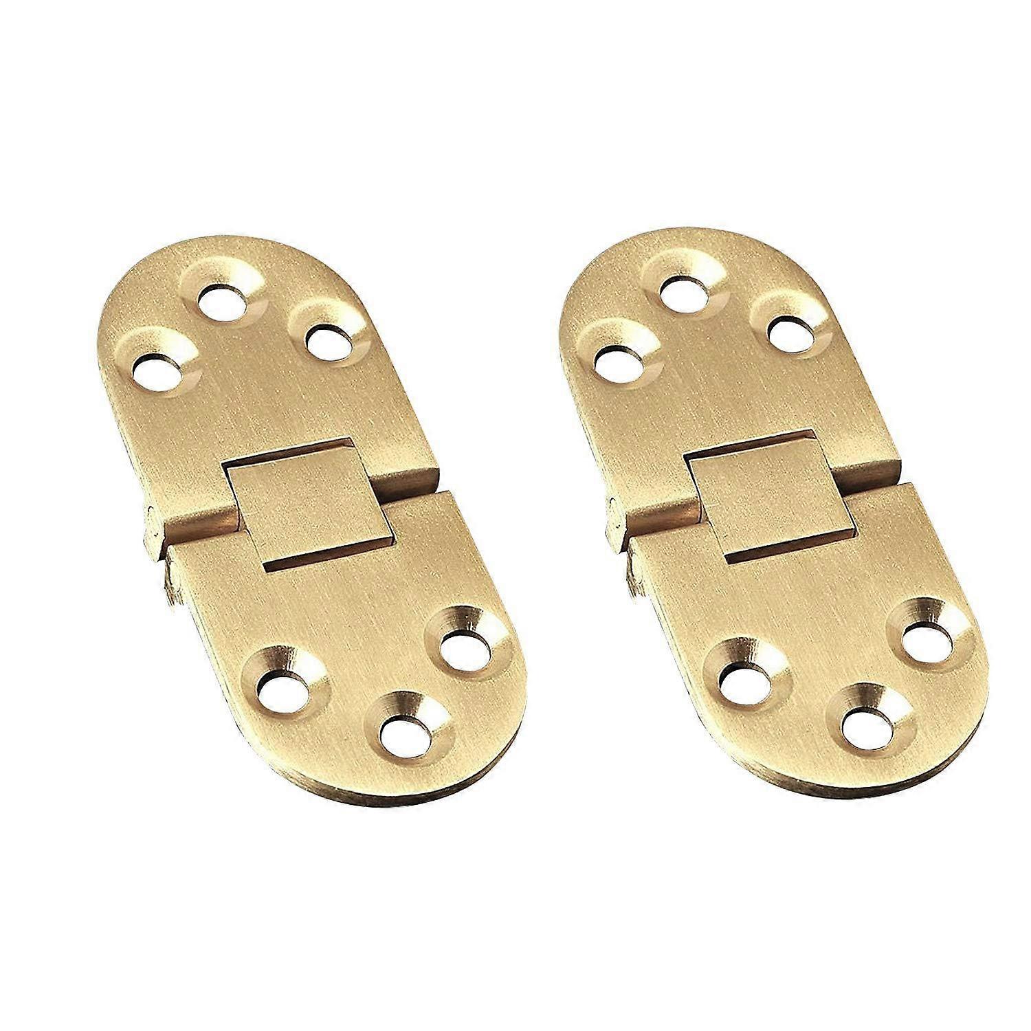 180 Degree Heavy Duty Flip  Hinge With Screws Ideal For Folding Wings Sewing Machine Table Computer Desk Golden