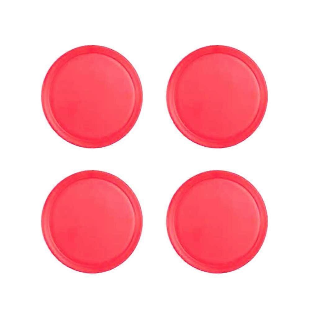 Red Air Hockey Pushers for Game Table Replacement 24Pcs Set