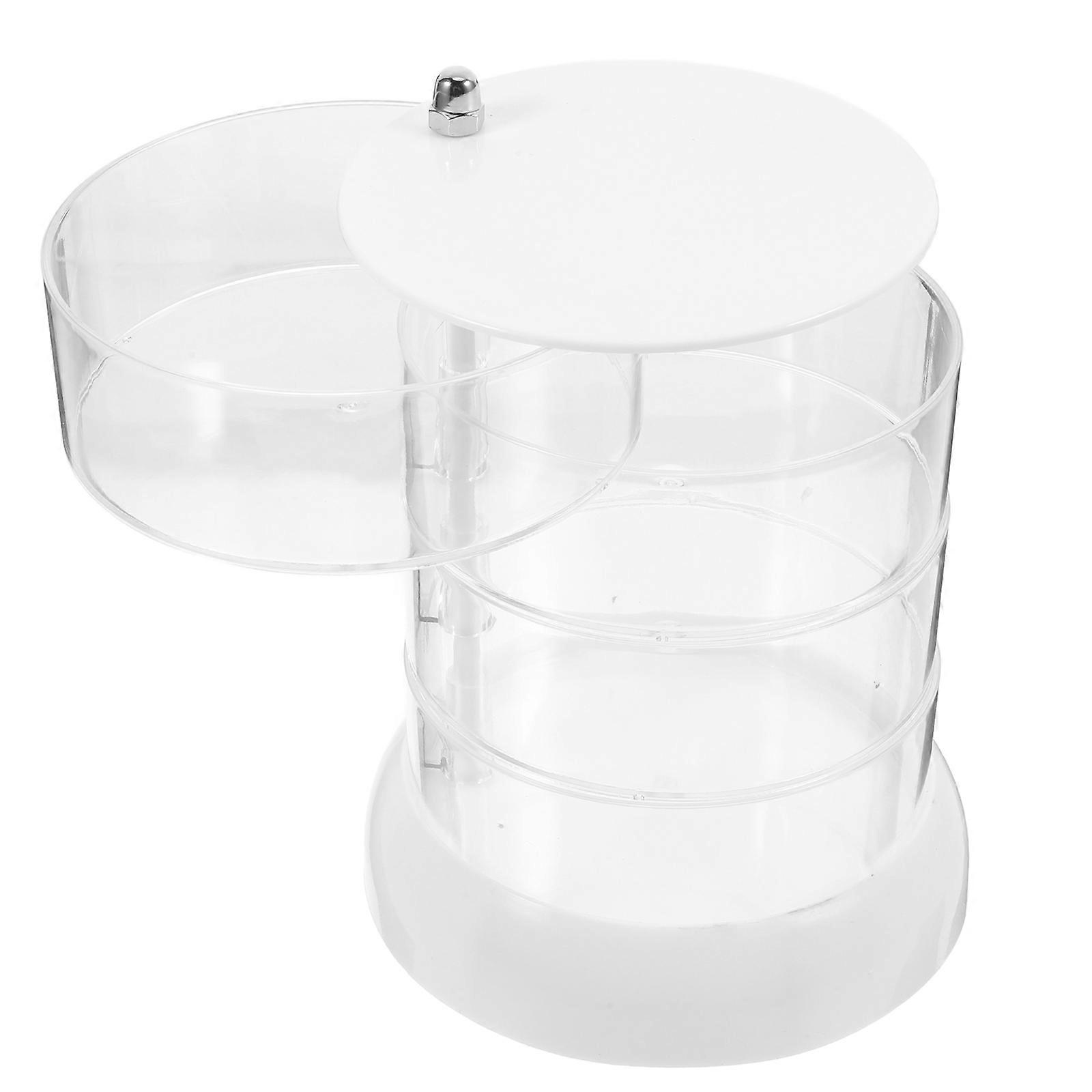 Rotating Displaying Case for Desk Use with Multi-Layer Storage