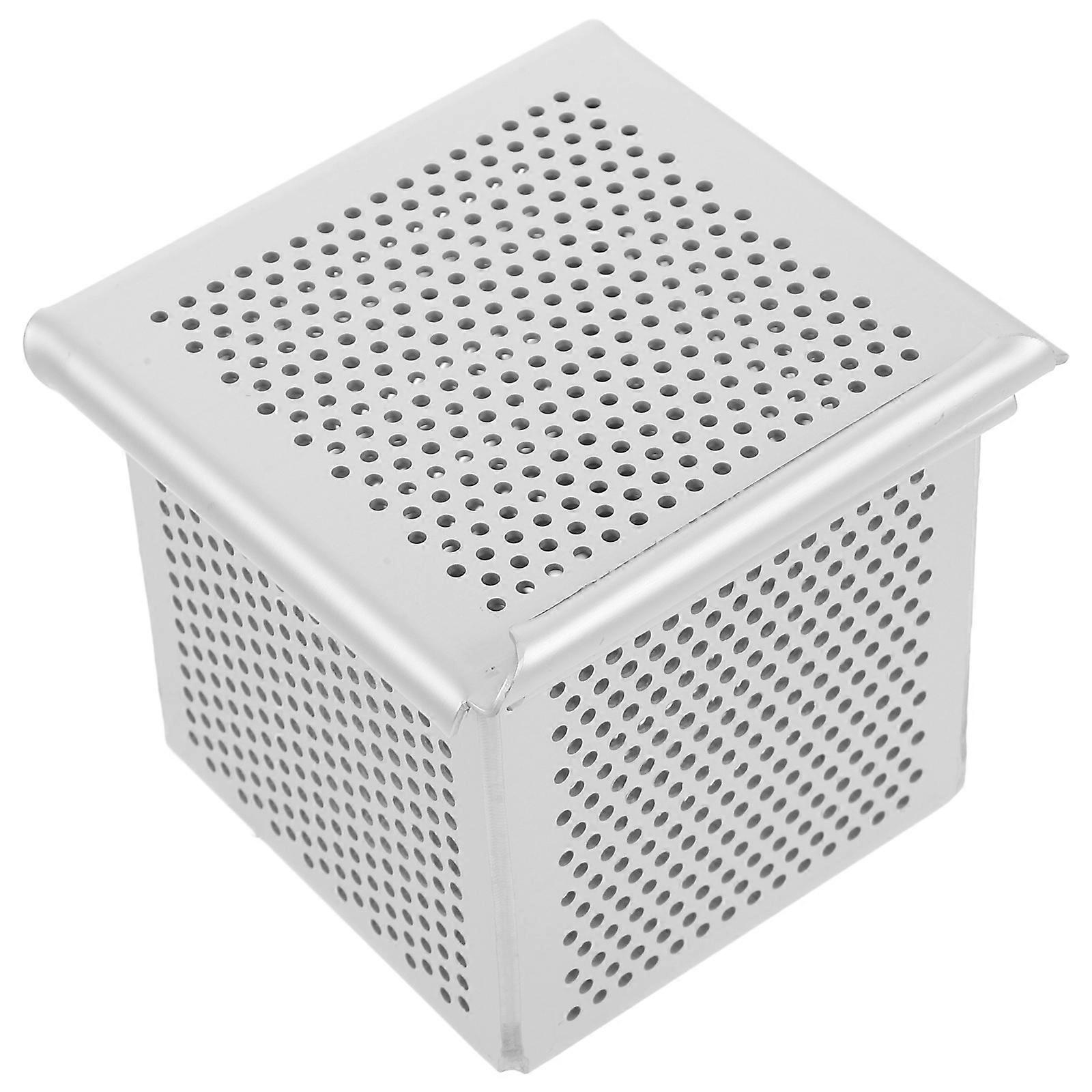 Masteelf Mini Bread Pan Reusable Toast Baking Pan 1 Set Aluminum Alloy Square Mold