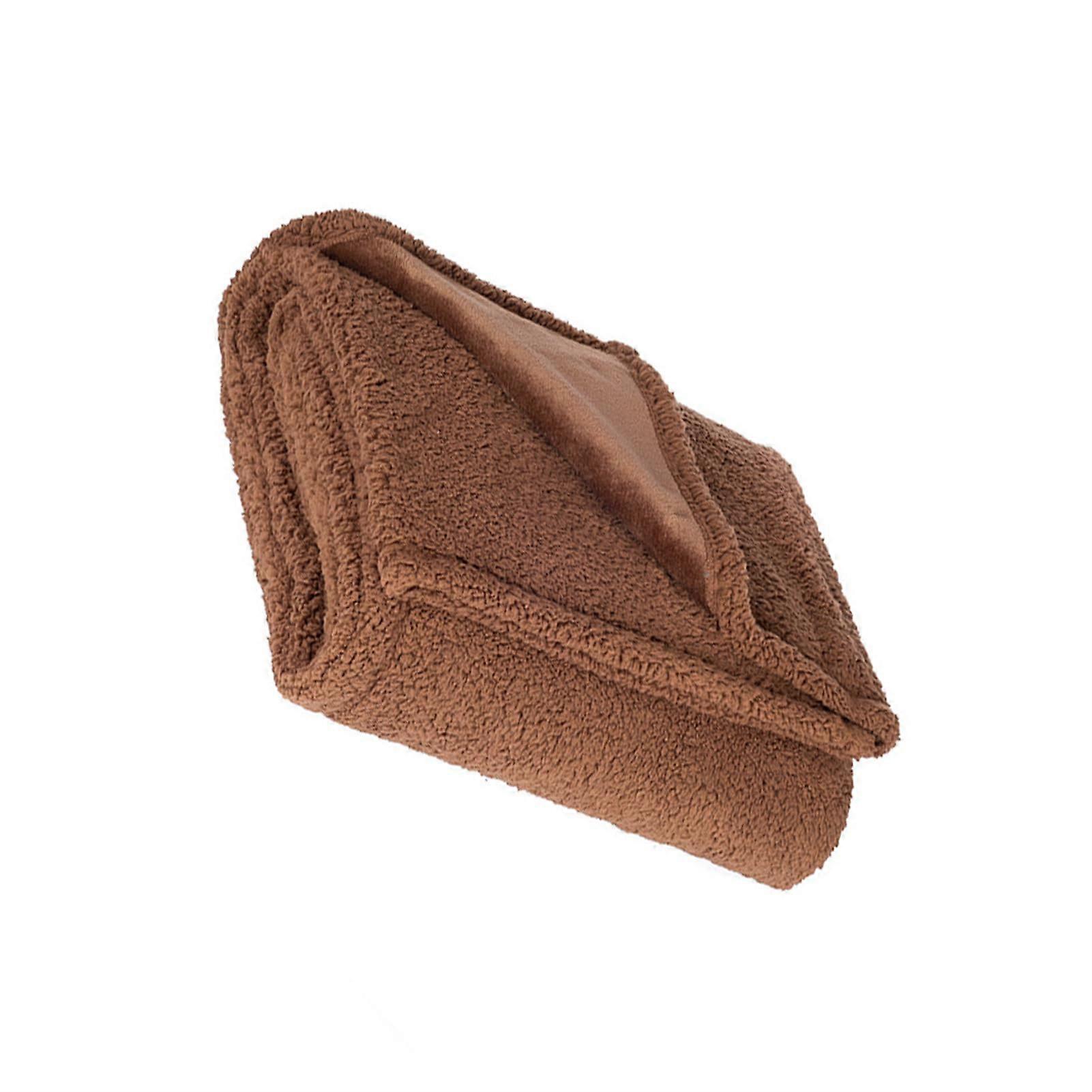 Pet Blanket For Dogs And Cats Waterproof Soft Cloth All Breeds Color Coffee Size M