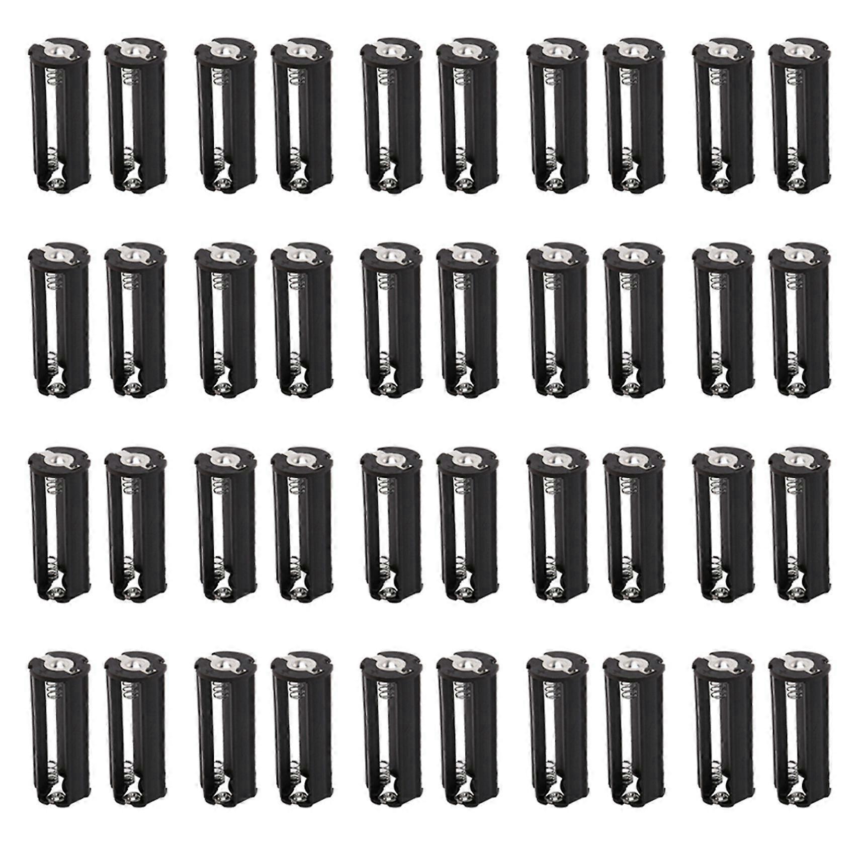 40Pcs Black Battery Holder for 3 X 1.5V AAA Batteries Flashlight Torch
