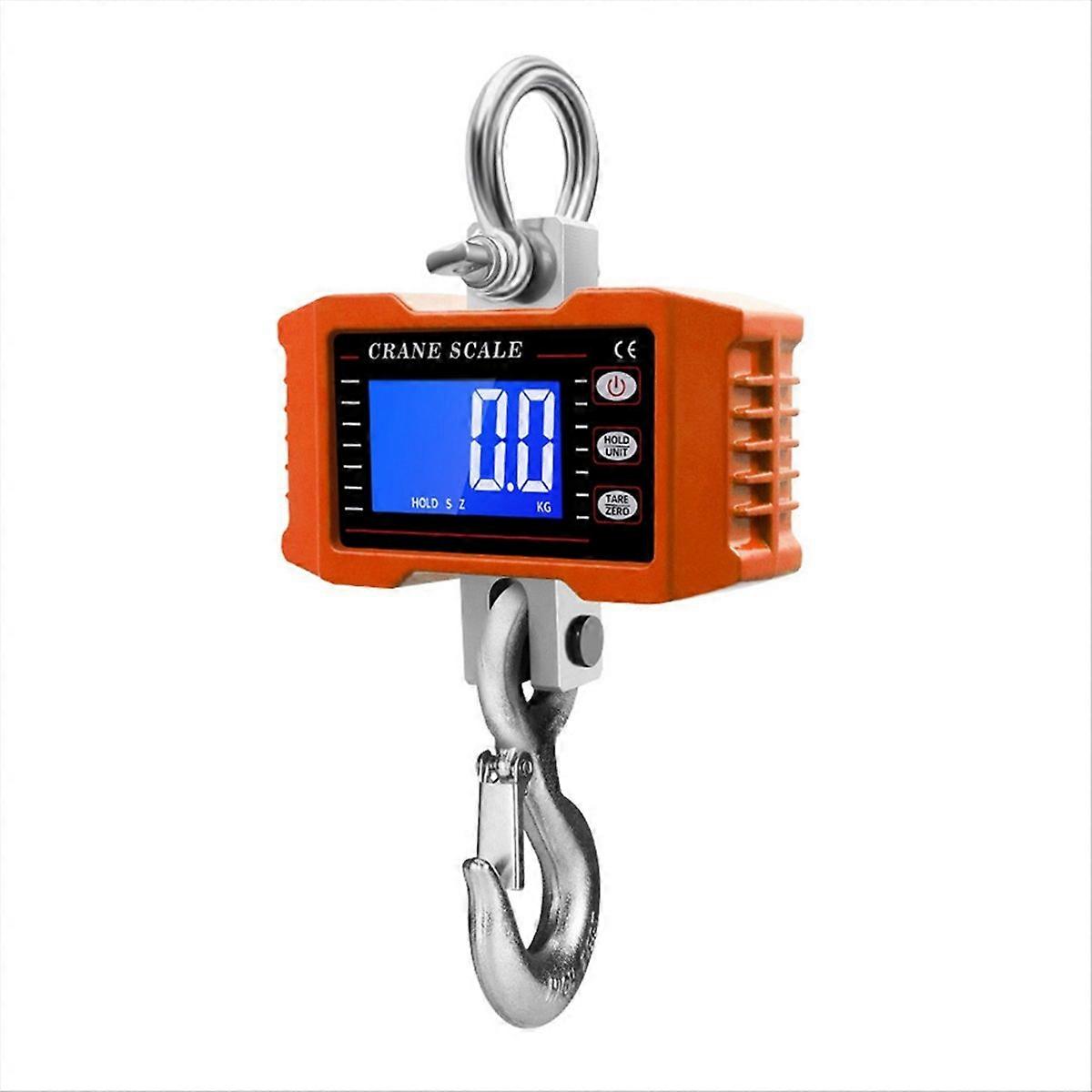 Digital Crane Scale 1000Kg Digital Hanging Scale-Orange
