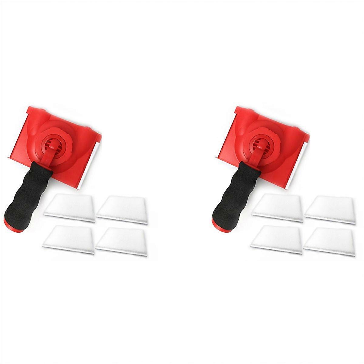Rotatable Handle Paint Edger 4 Replacement Pads Refills