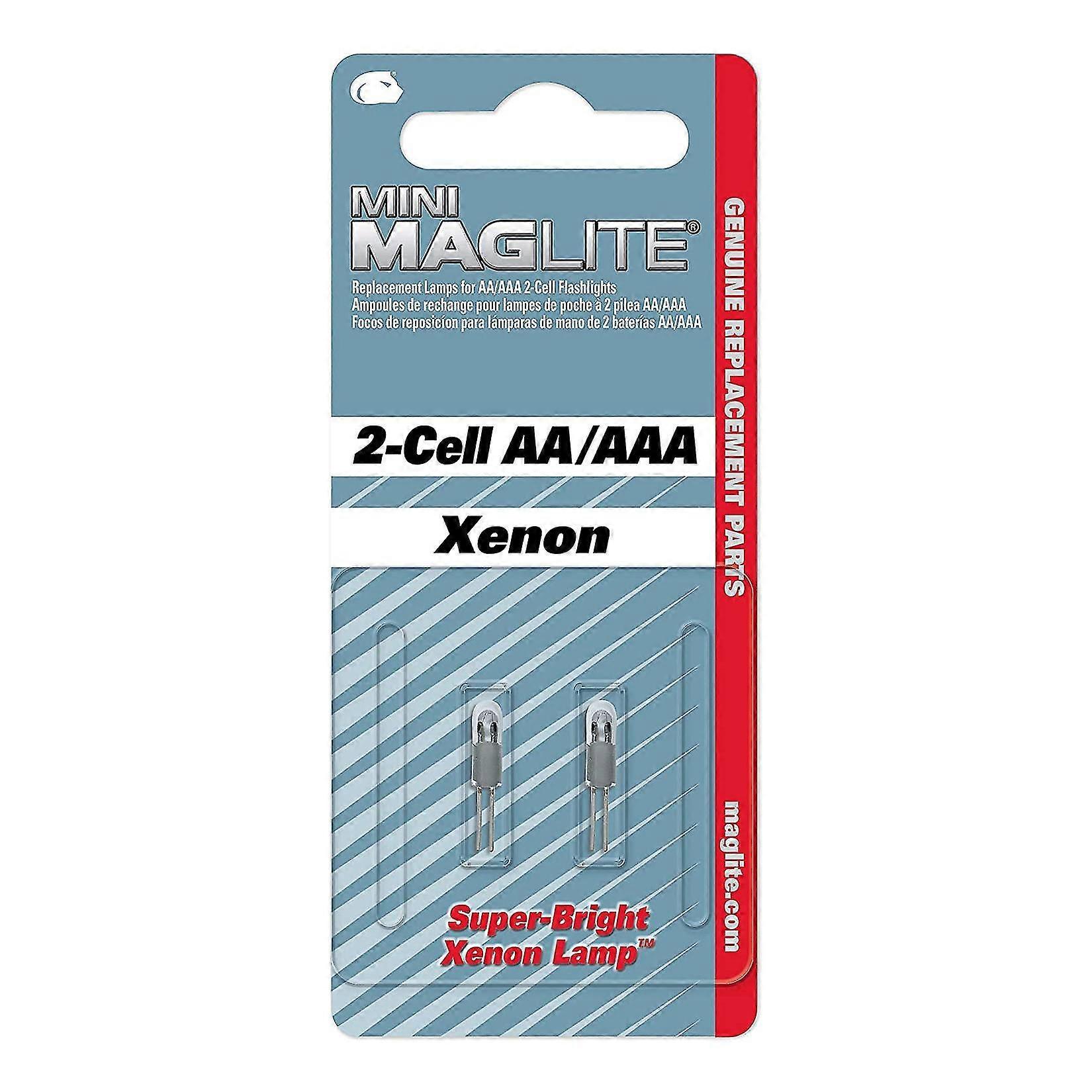 Genuine Mini  replacement bulbs. AA + AAA 2 cell bulbs - Mag lite