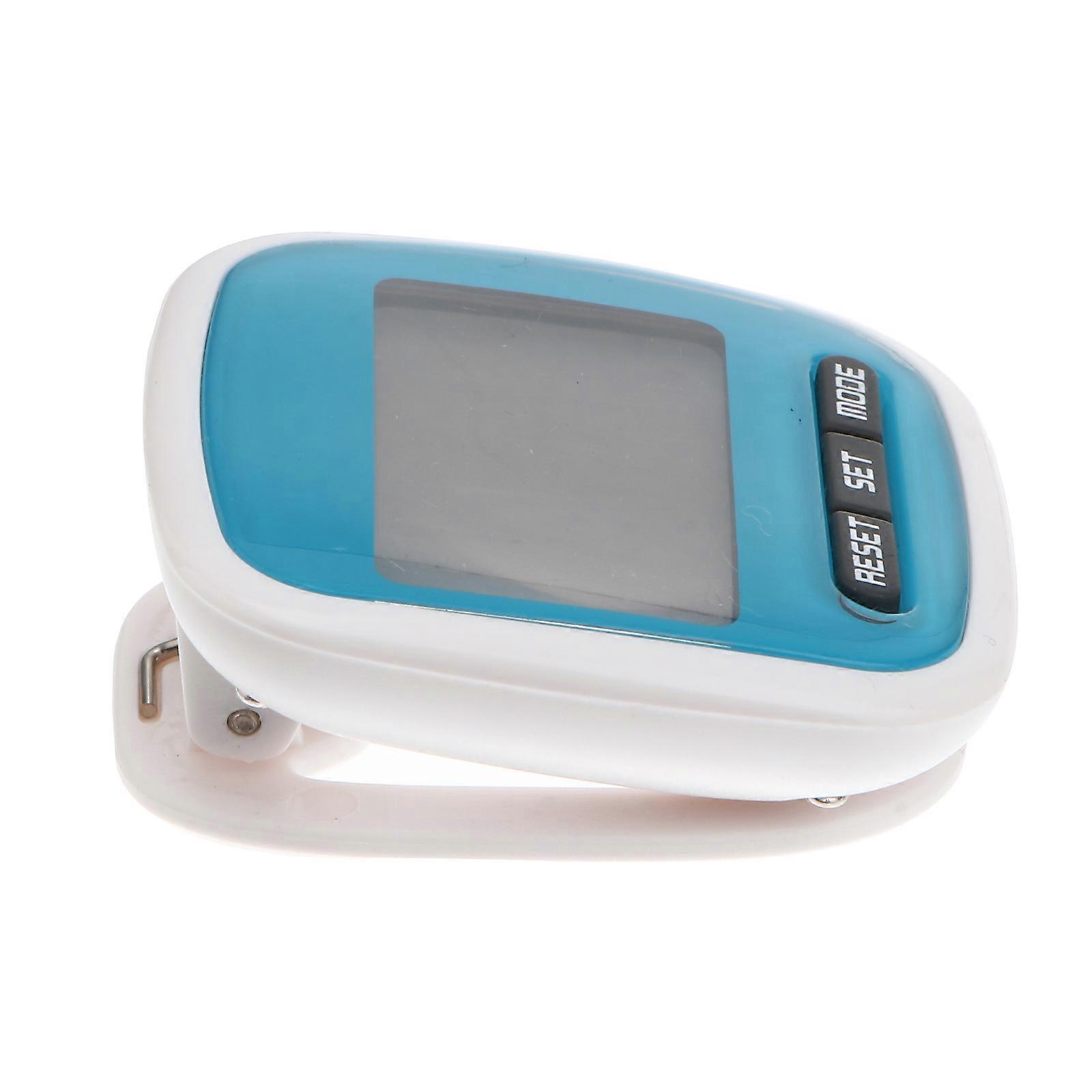 Multi-function LED Display Pocket Pedometer Step Counter (Blue)